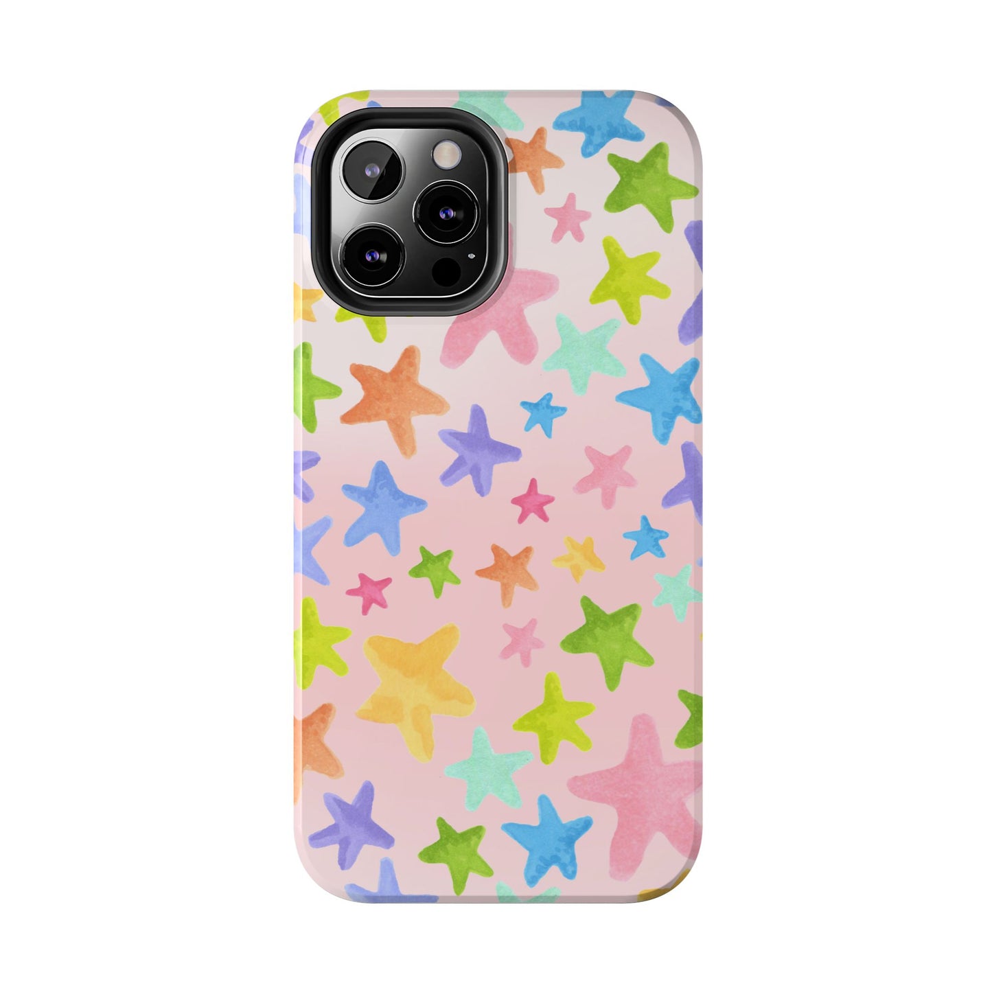 Happy Stars Pink Phone Case