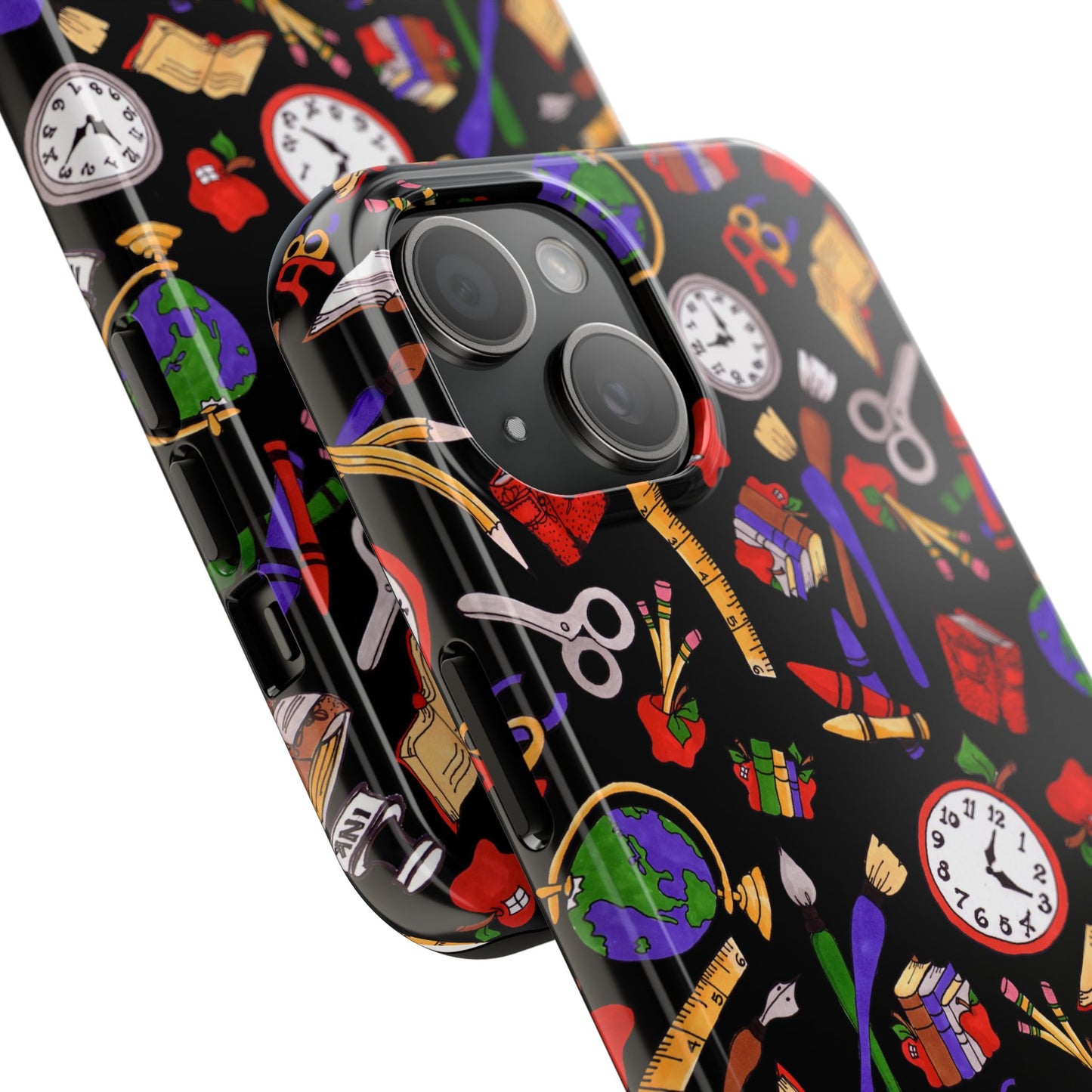 School Stuff Black Phone Case