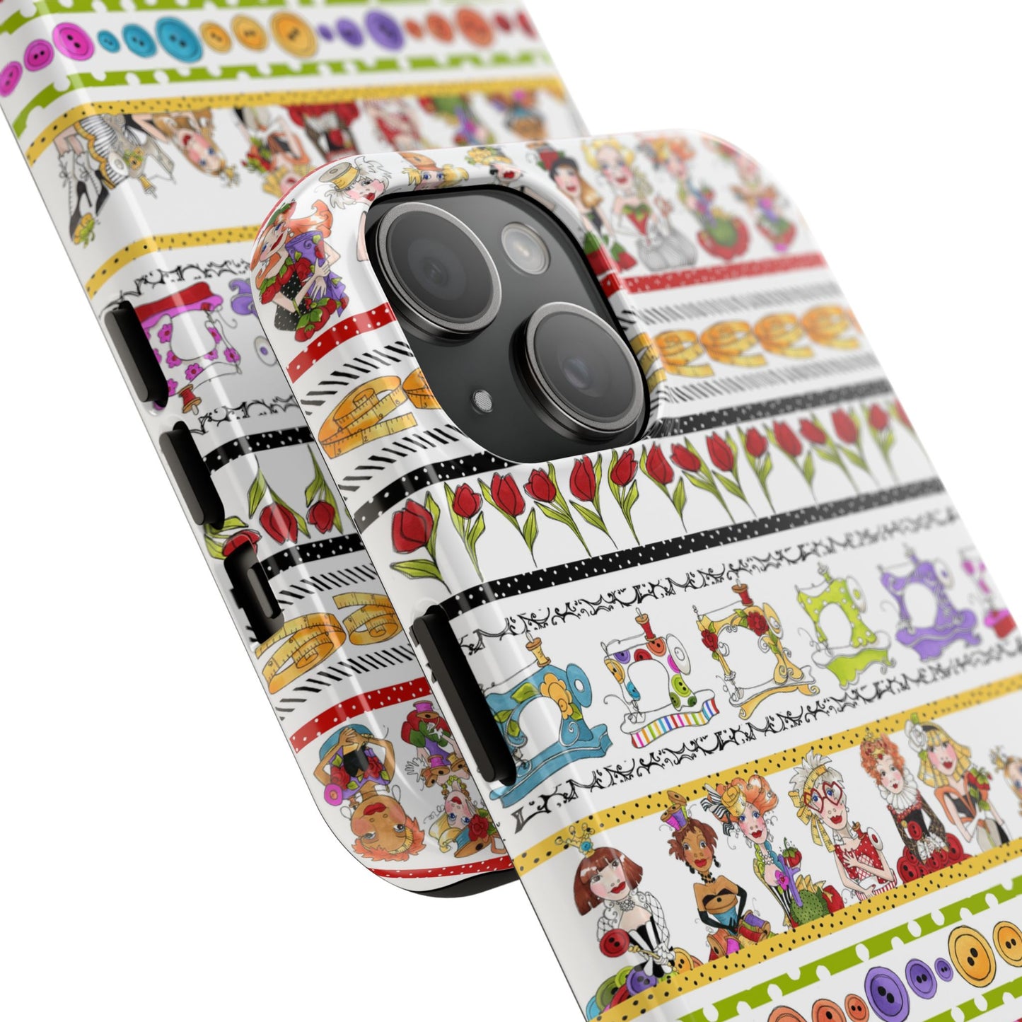 Curious Border White Phone Case