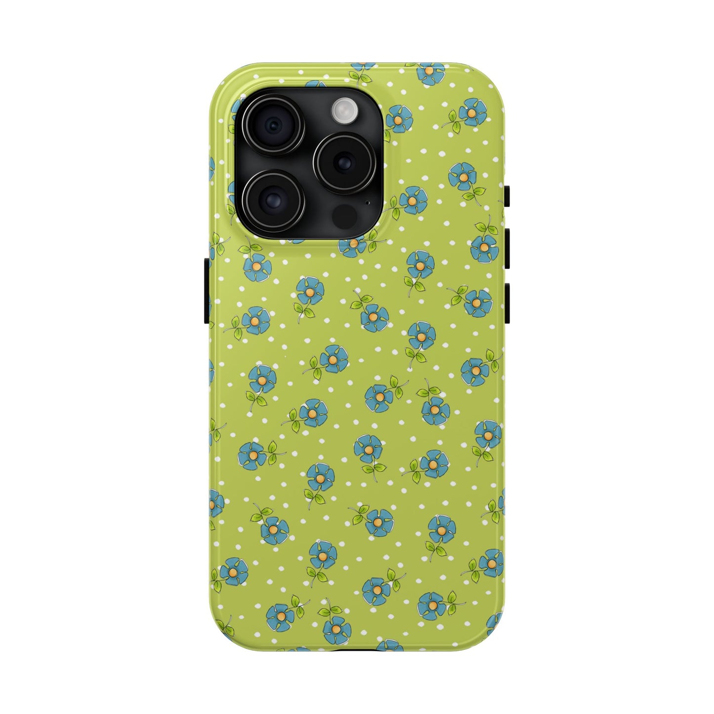 Daisy Dots Green Phone Case