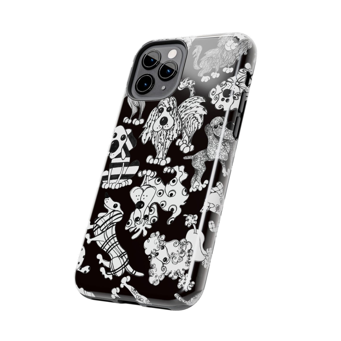 Dear Doggies Black Phone Case