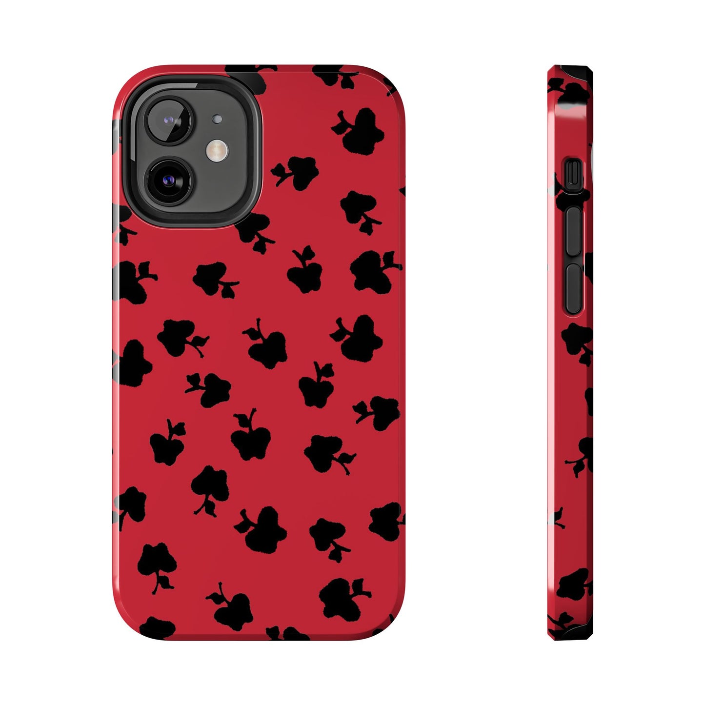 Happy Apples Red / Black Phone Case