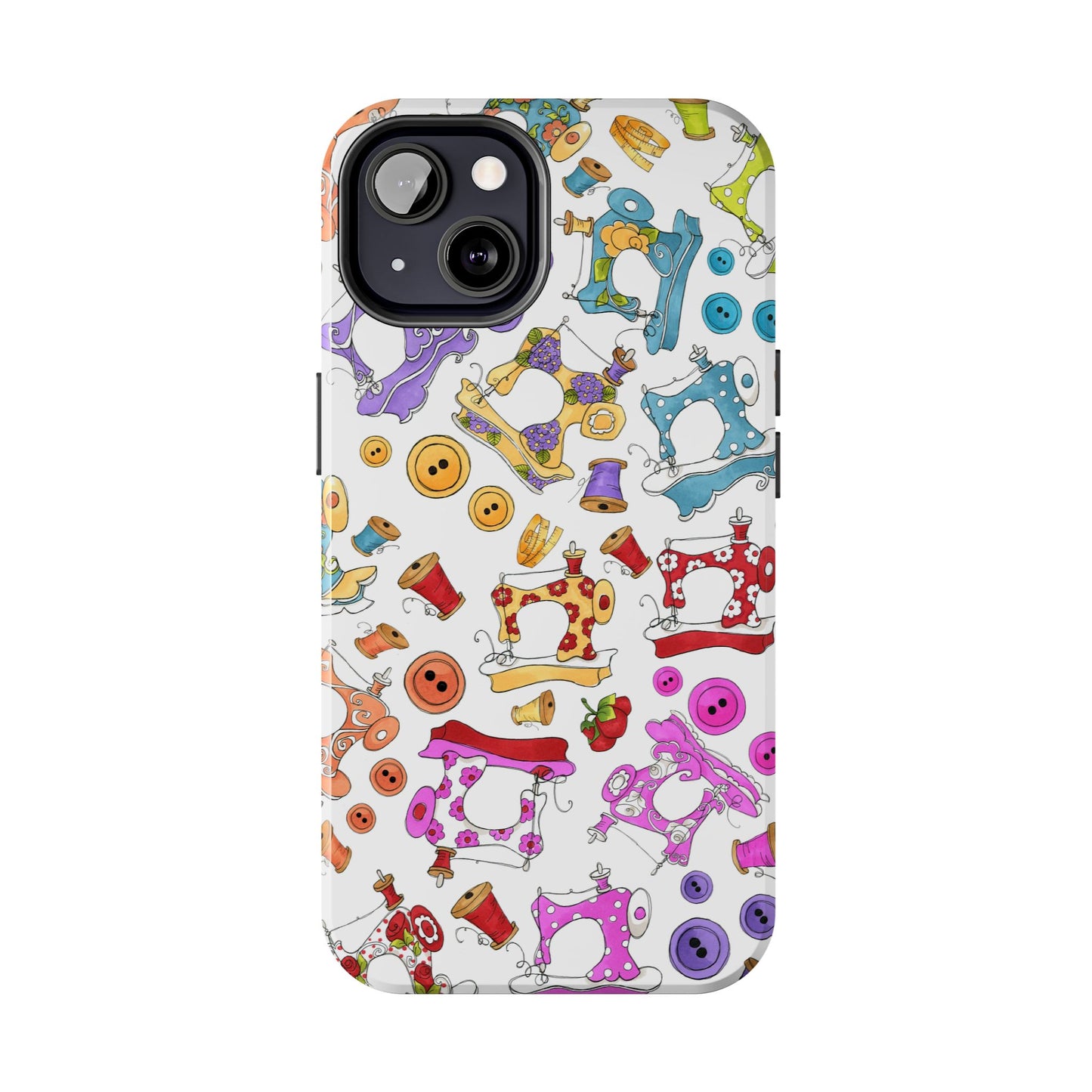 Sew Assorted White Phone Case