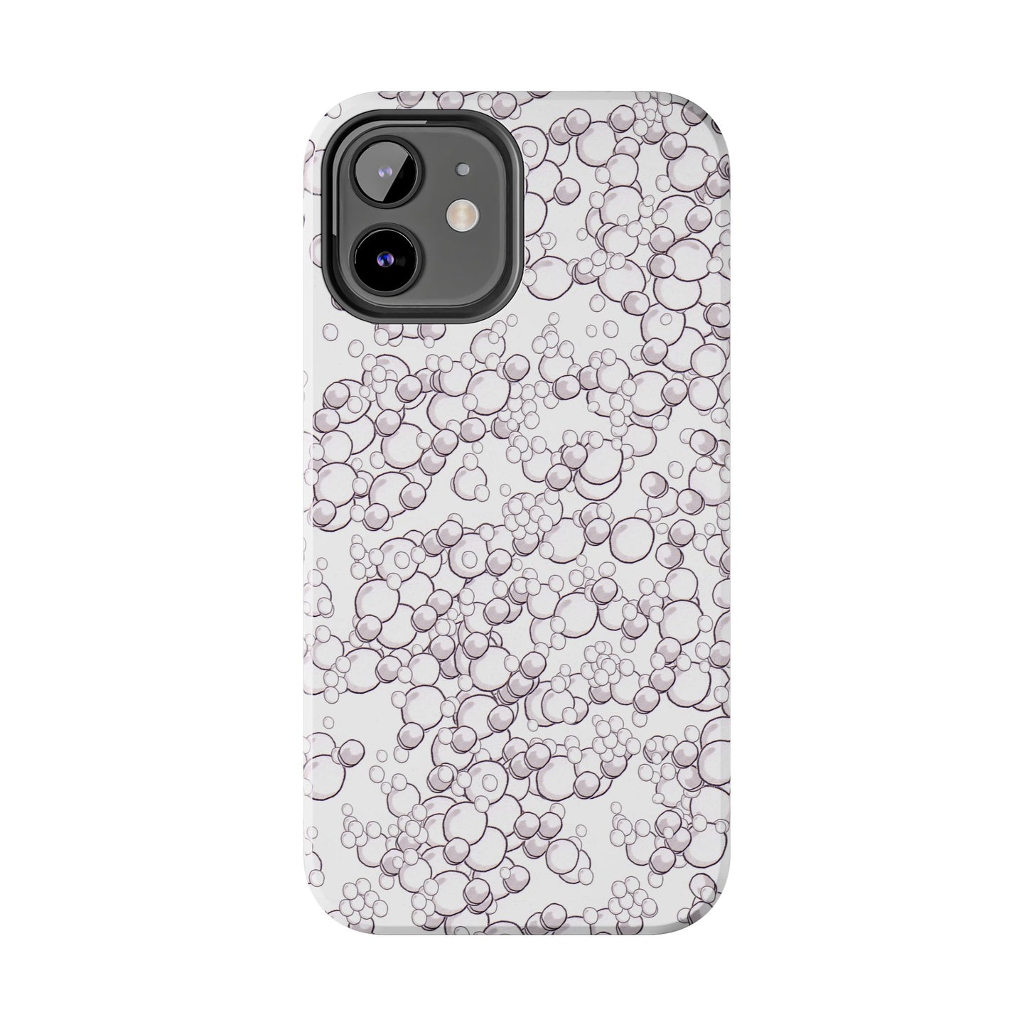 Bubble Dots White Phone Case