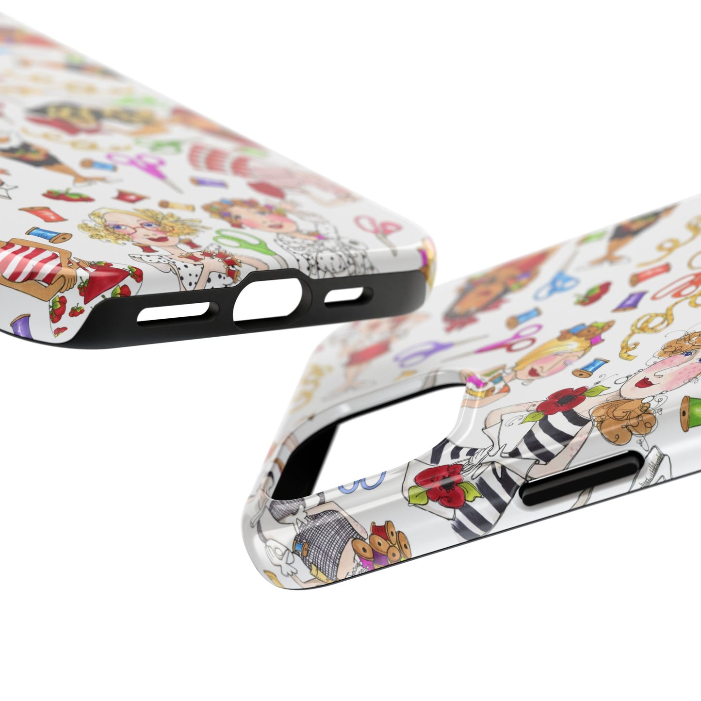 Sew Tossed White Phone Case