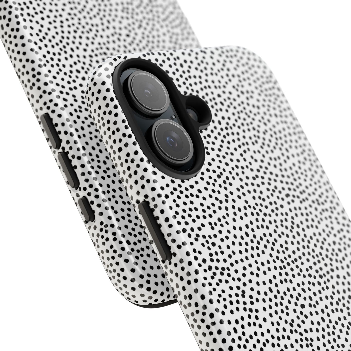 Baby Dots White / Black Phone Case