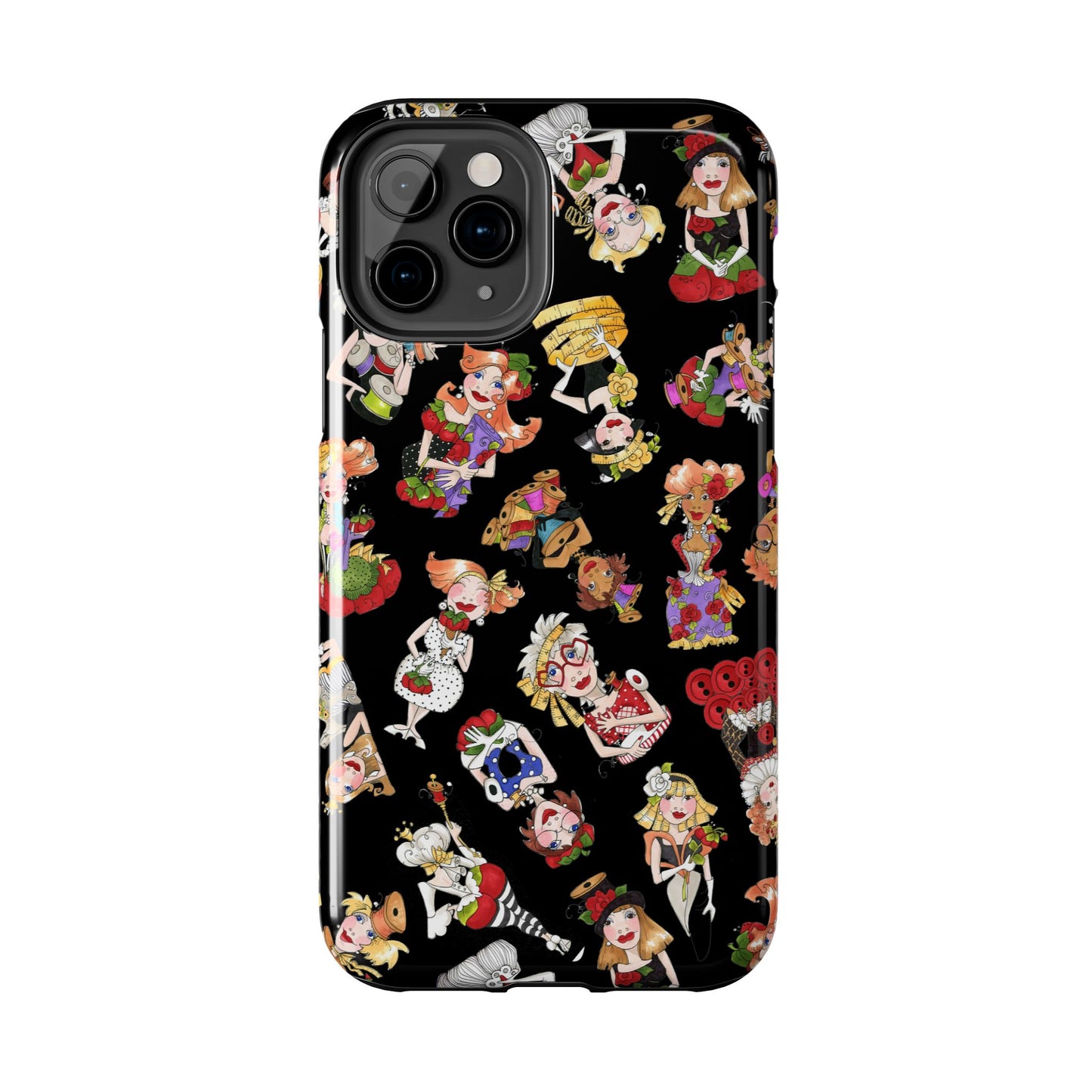 Curious Toss Black Phone Case