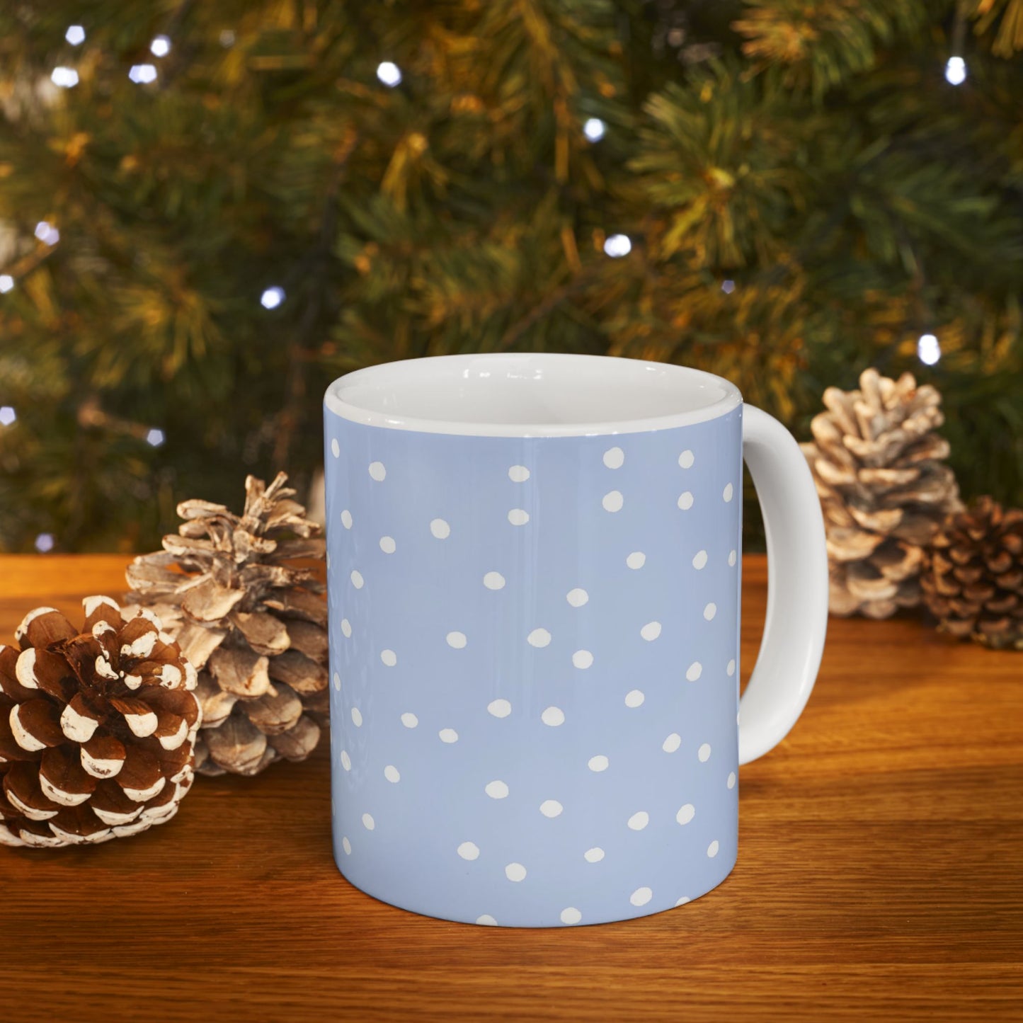 Petite Dots Blue / White Cup
