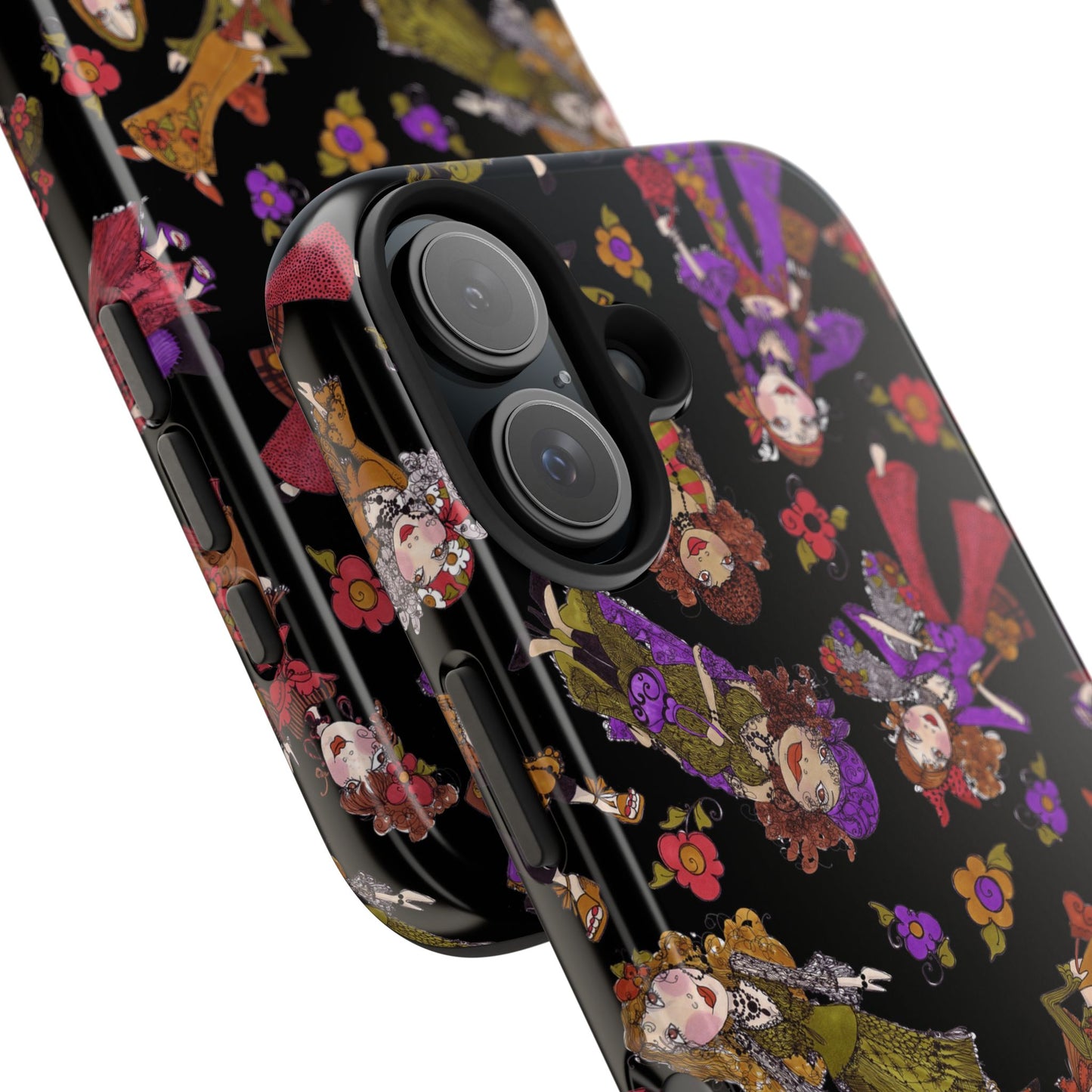 Tossed Gypsies Black Phone Case