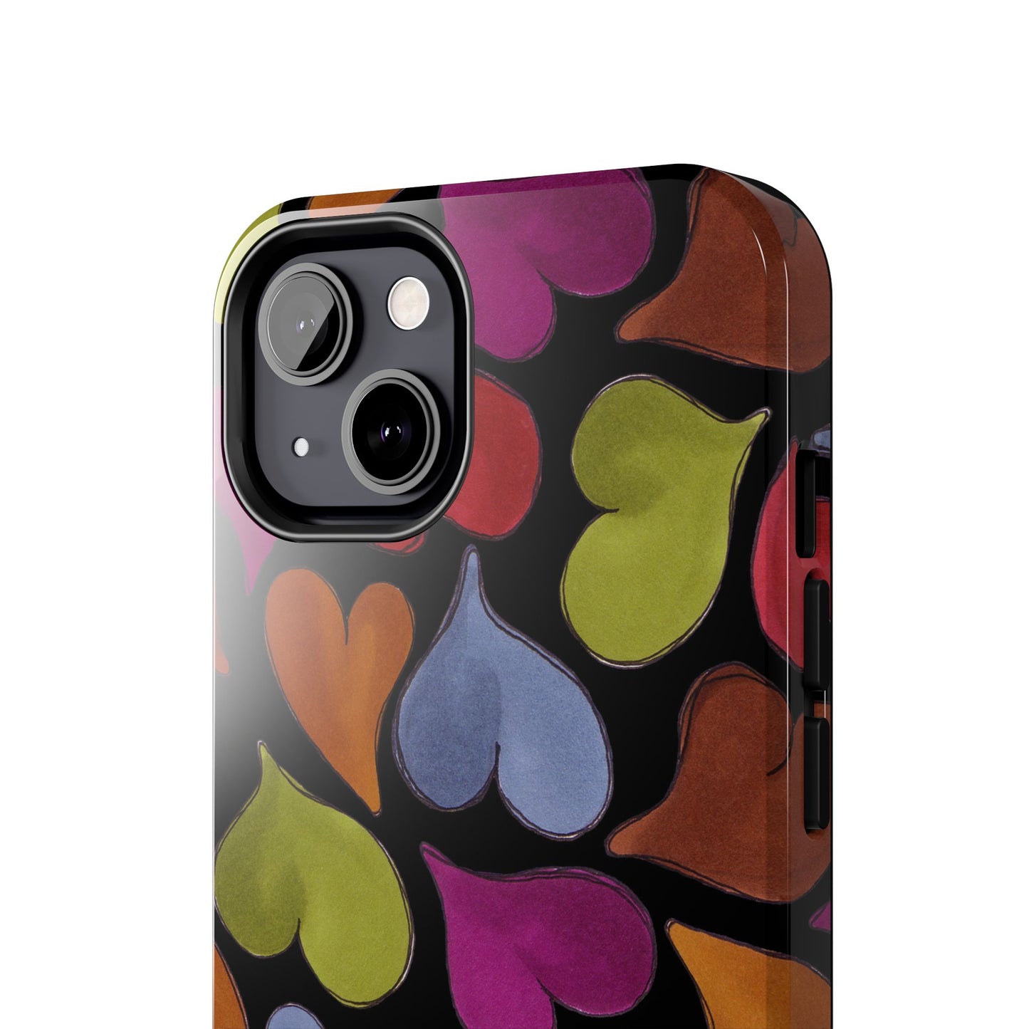 Big Hearted Black Phone Case