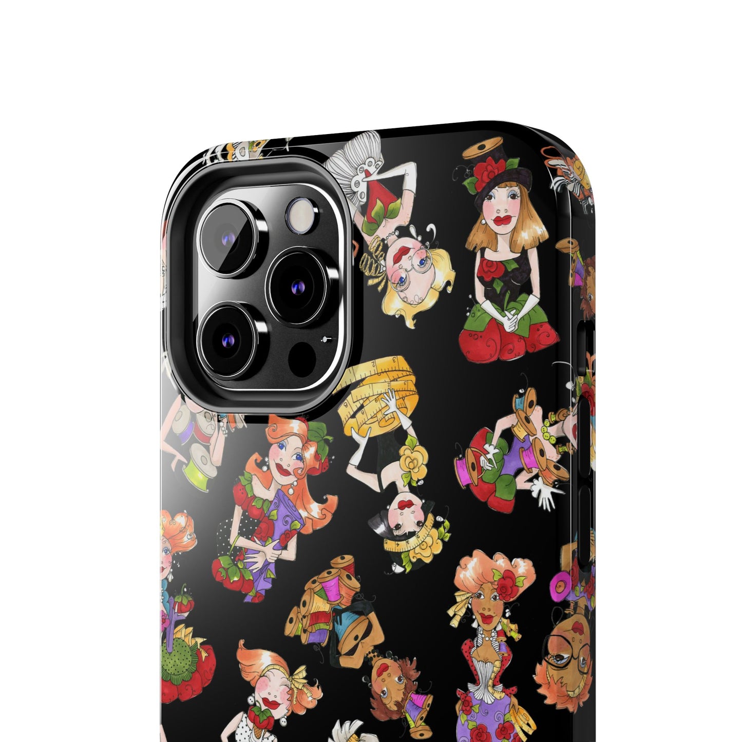 Curious Toss Black Phone Case