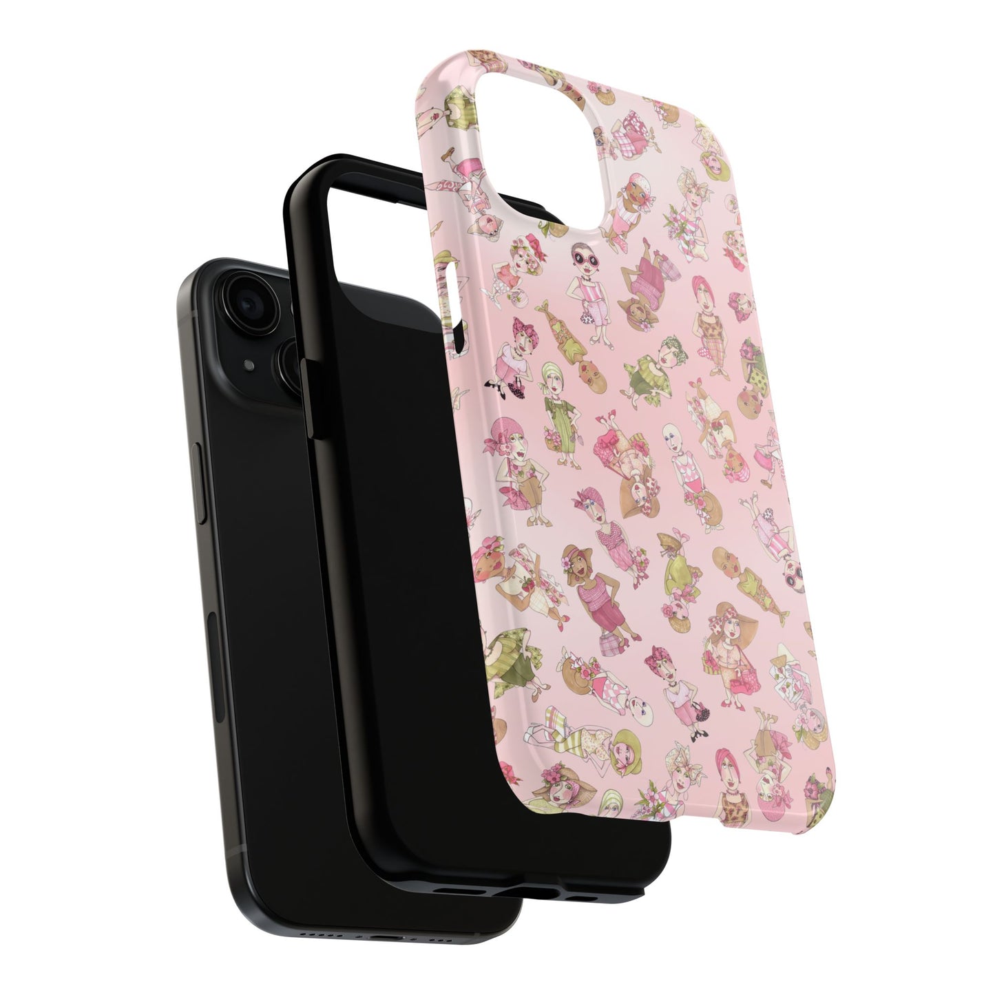 Tossed Ladies Pink Phone Case