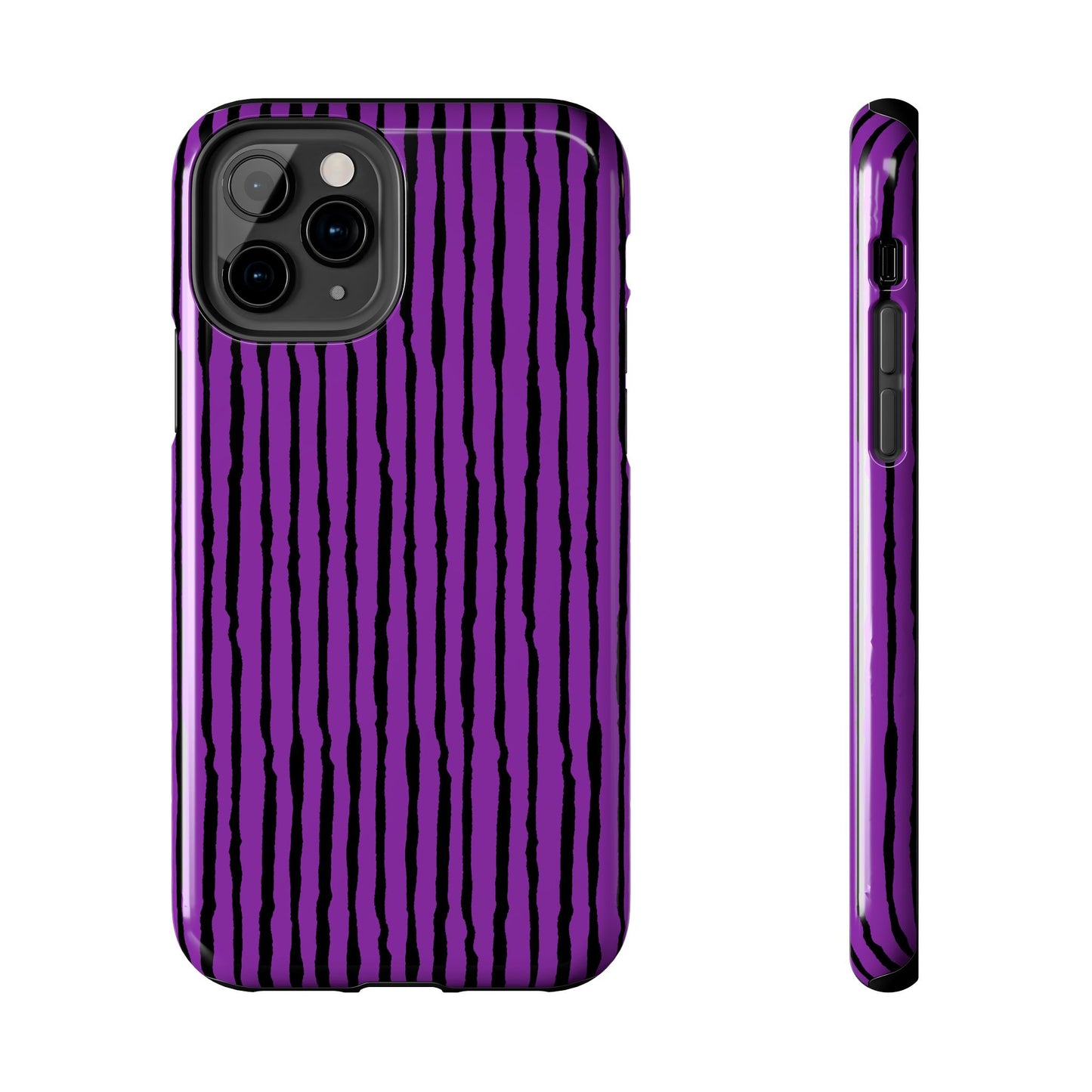 Sorta Stripe Purple / Black Phone Case