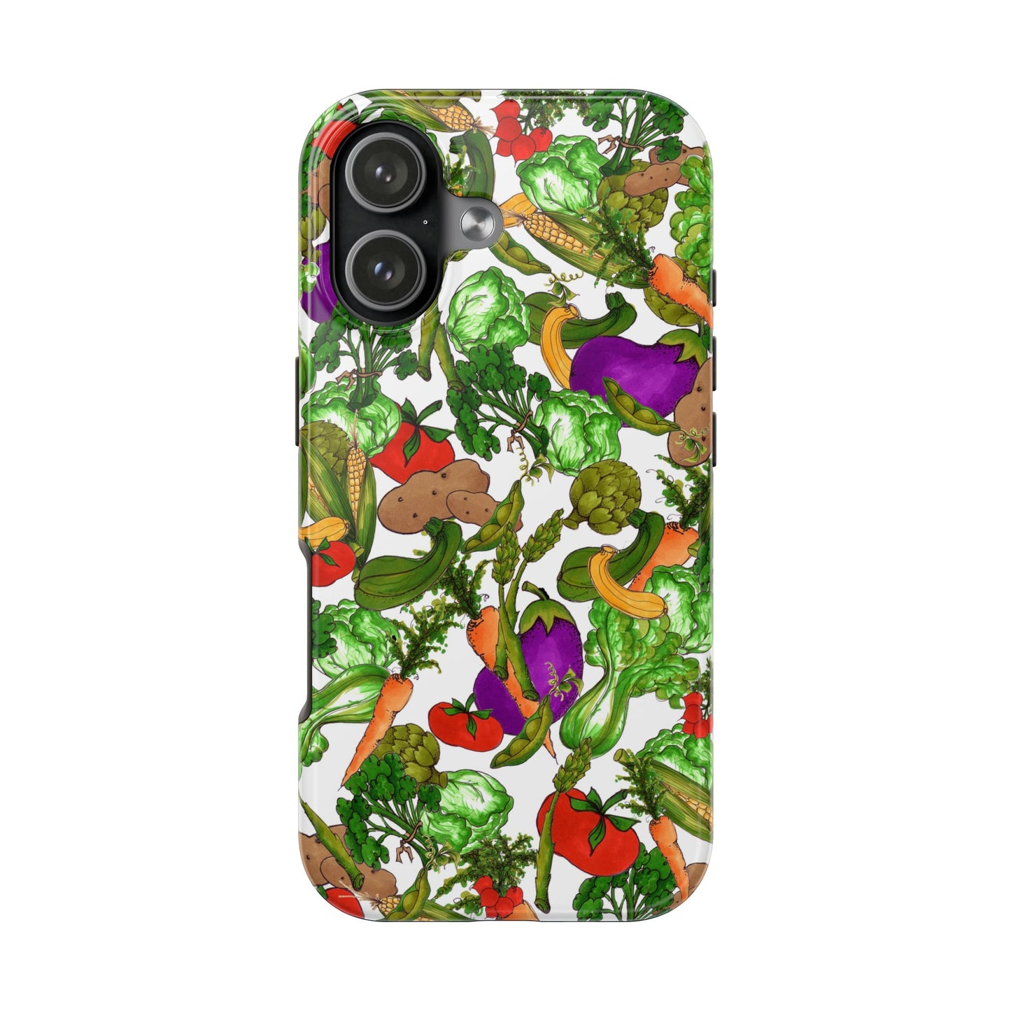 Veggie Jungle White Phone Case