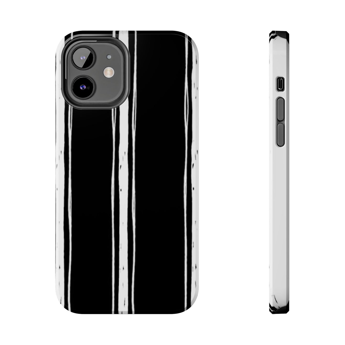Black / White Stripe Phone Case