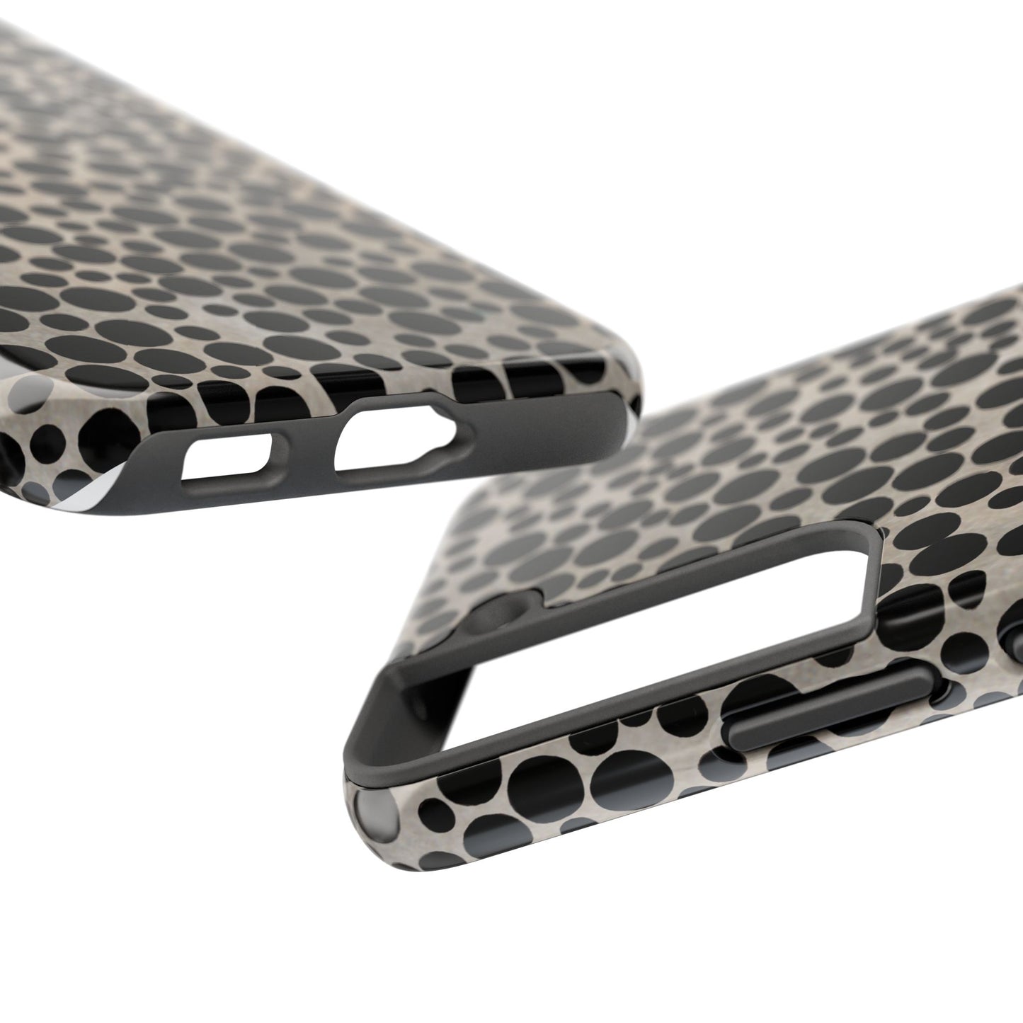 Felt Dots Silver Phone Case