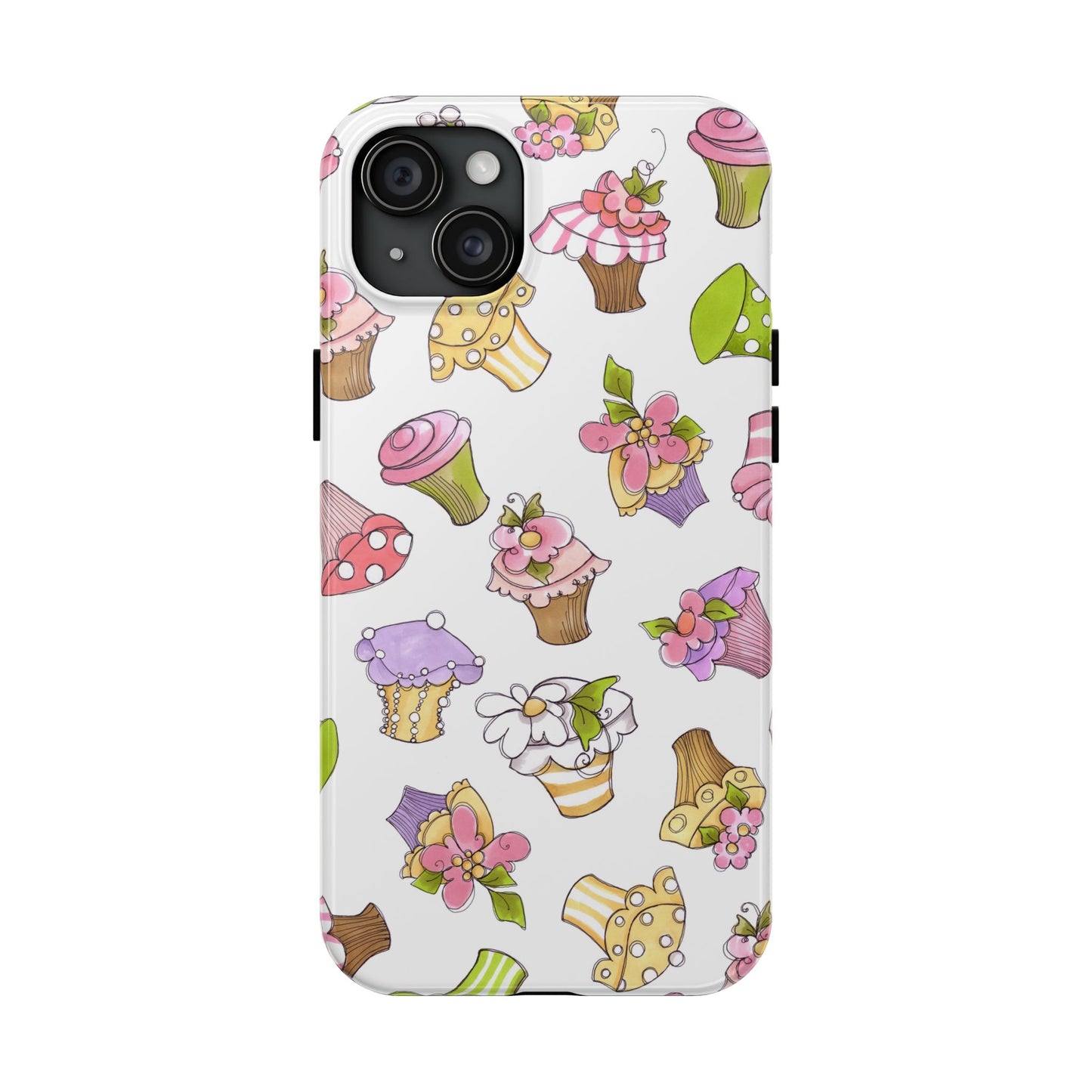 Cupcake Toss White Phone Case