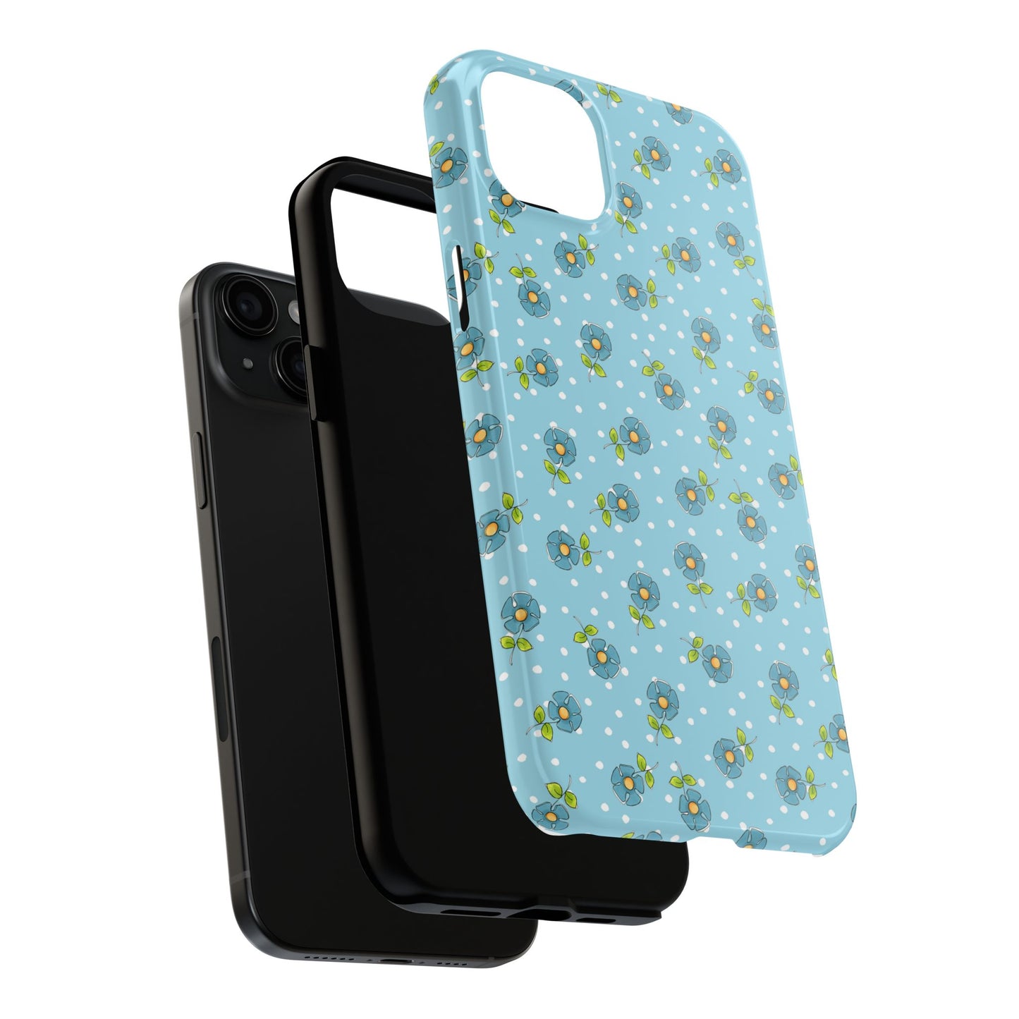 Daisy Dots Turquoise Phone Case