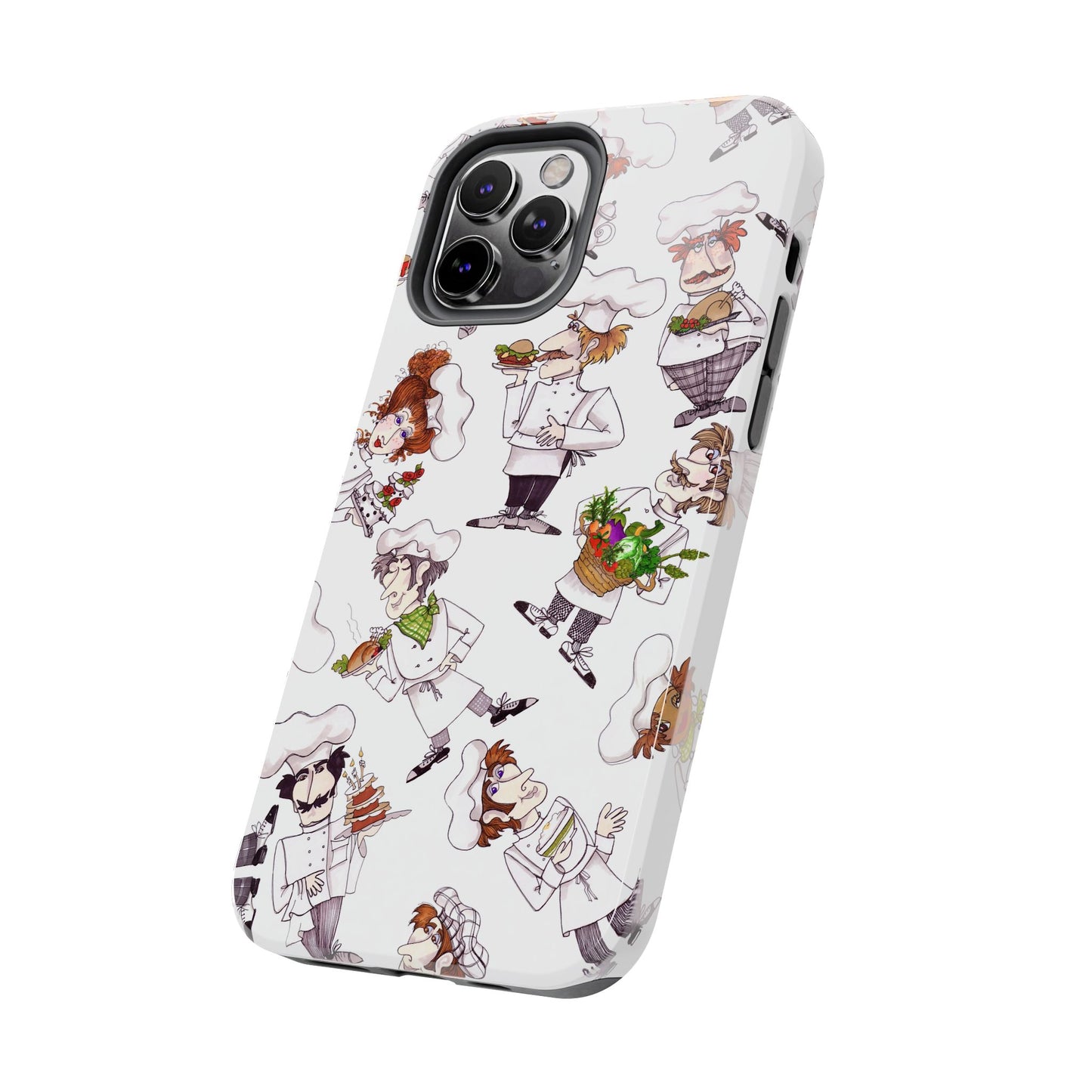 Tossed Chefs White Phone Case