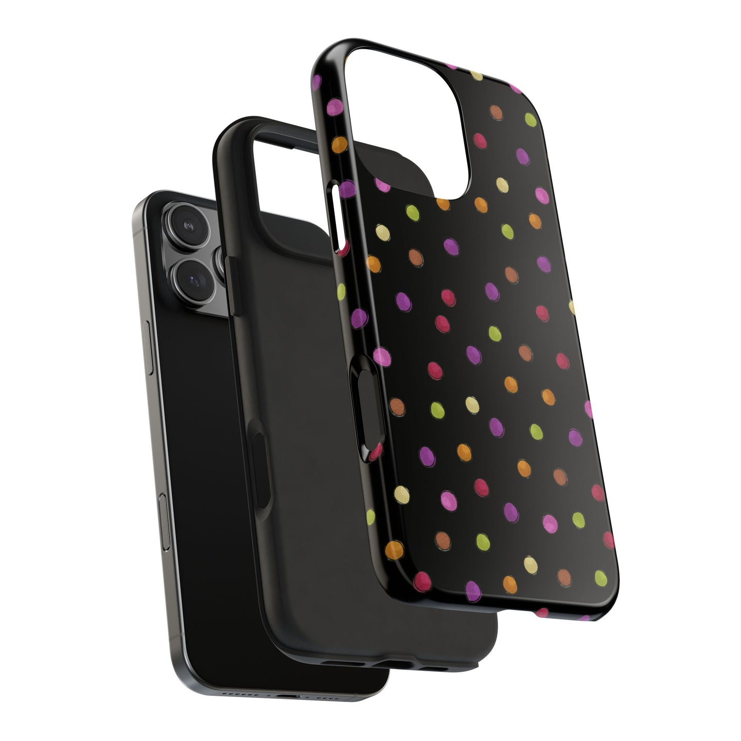 Tea Dot Black Phone Case