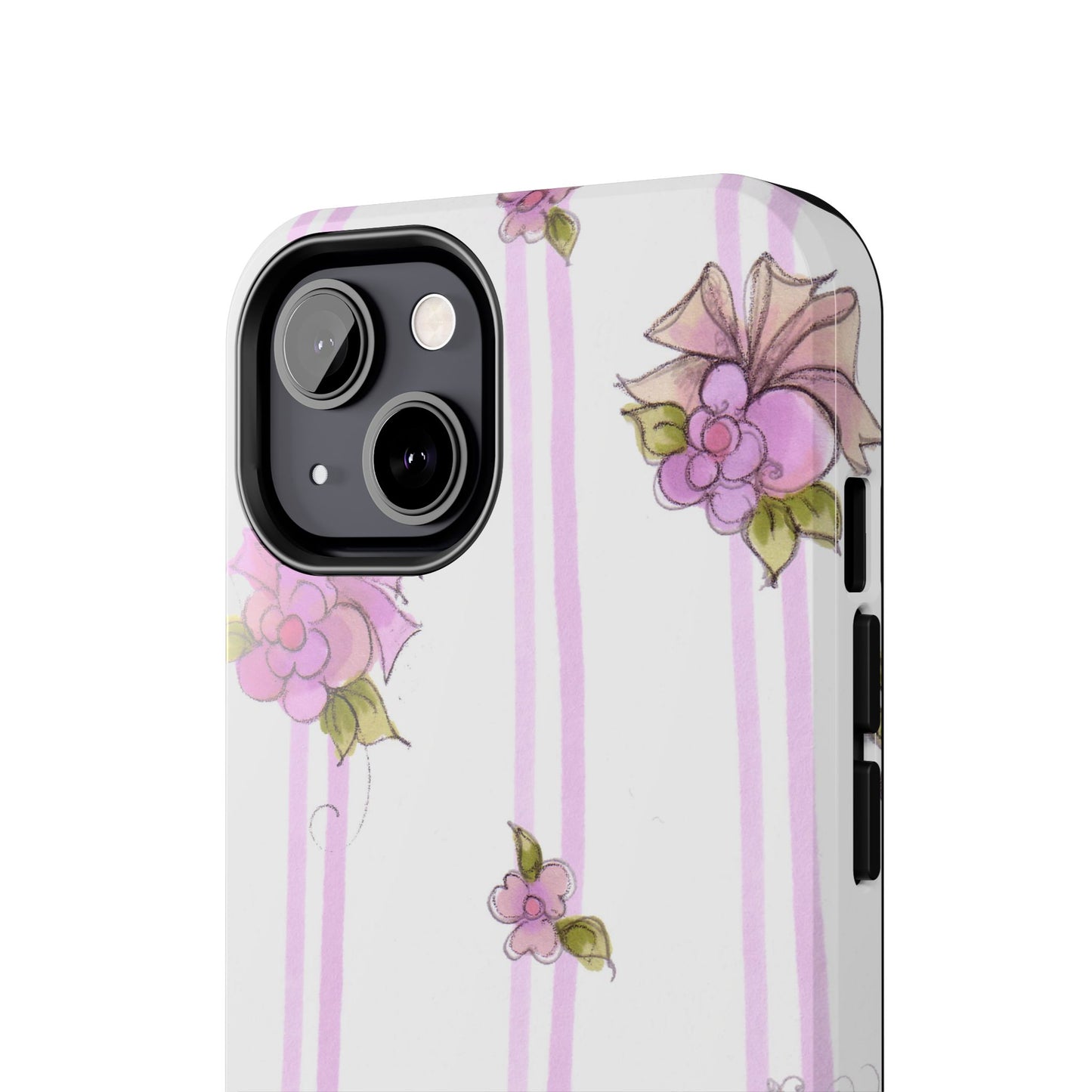 Flower Model Flower Stripe Phone Case