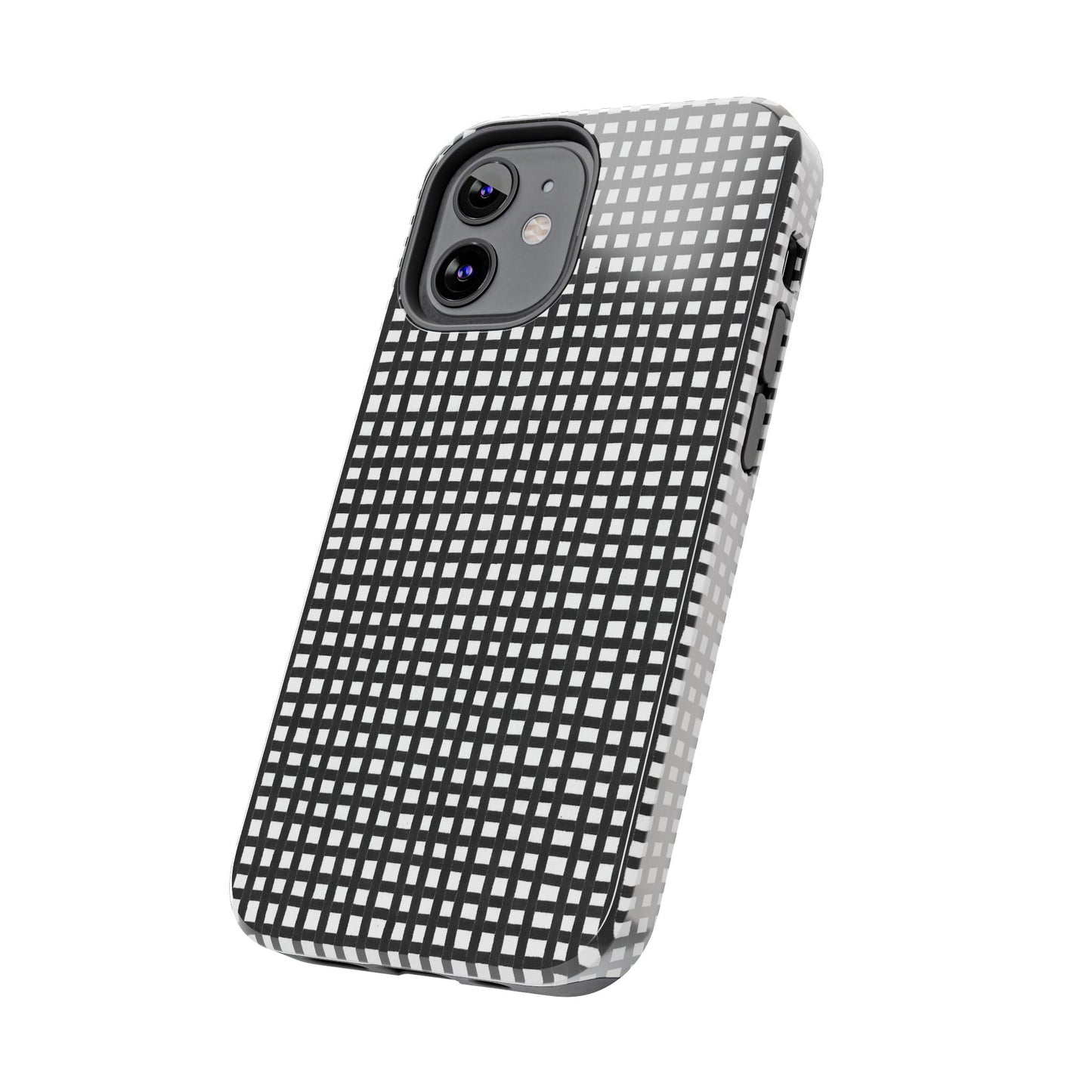 Chipper Check Black / White Phone Case