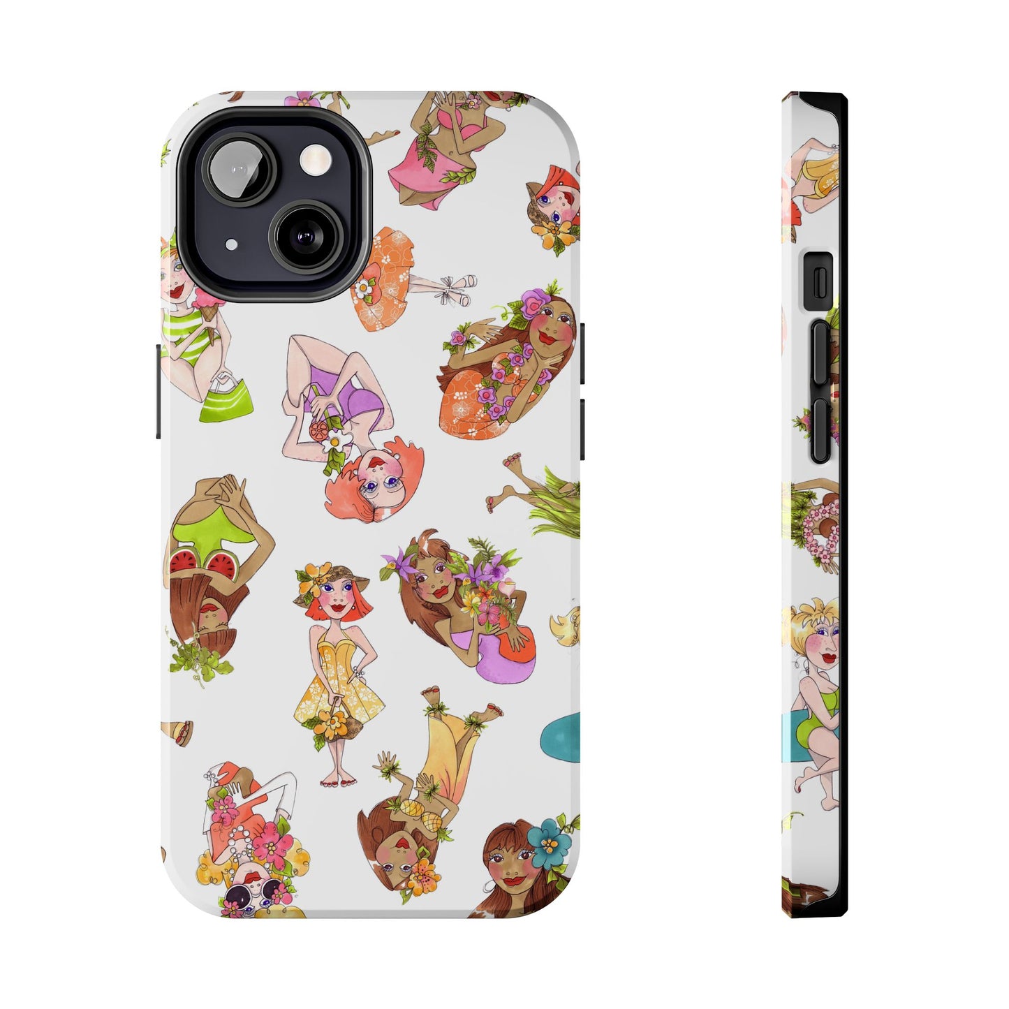Island Toss White Phone Case