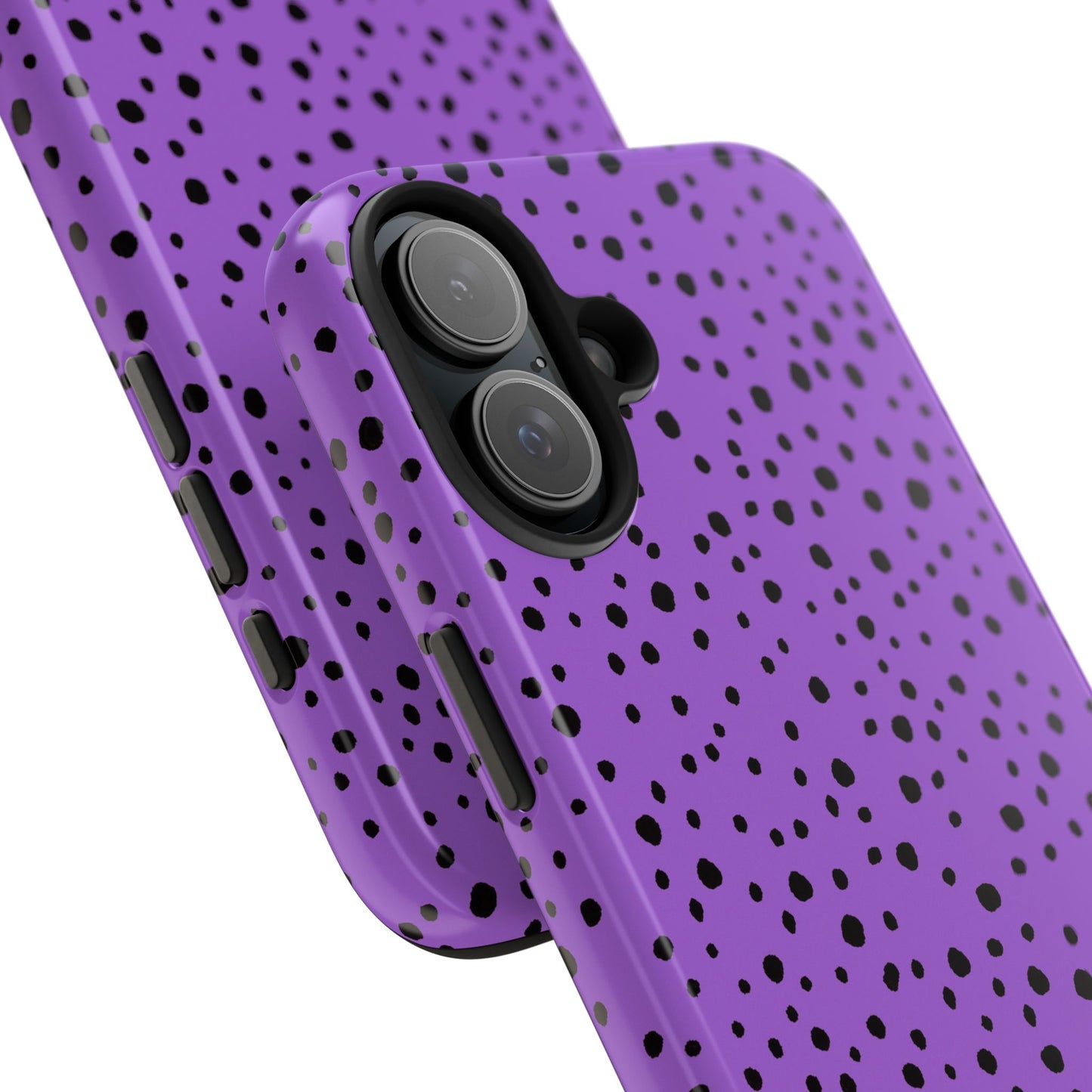 Pepper Dots Purple / Black Phone Case