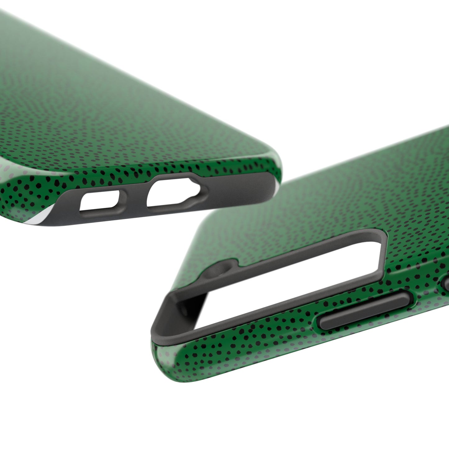 Mini Dot Green / Black Phone Case