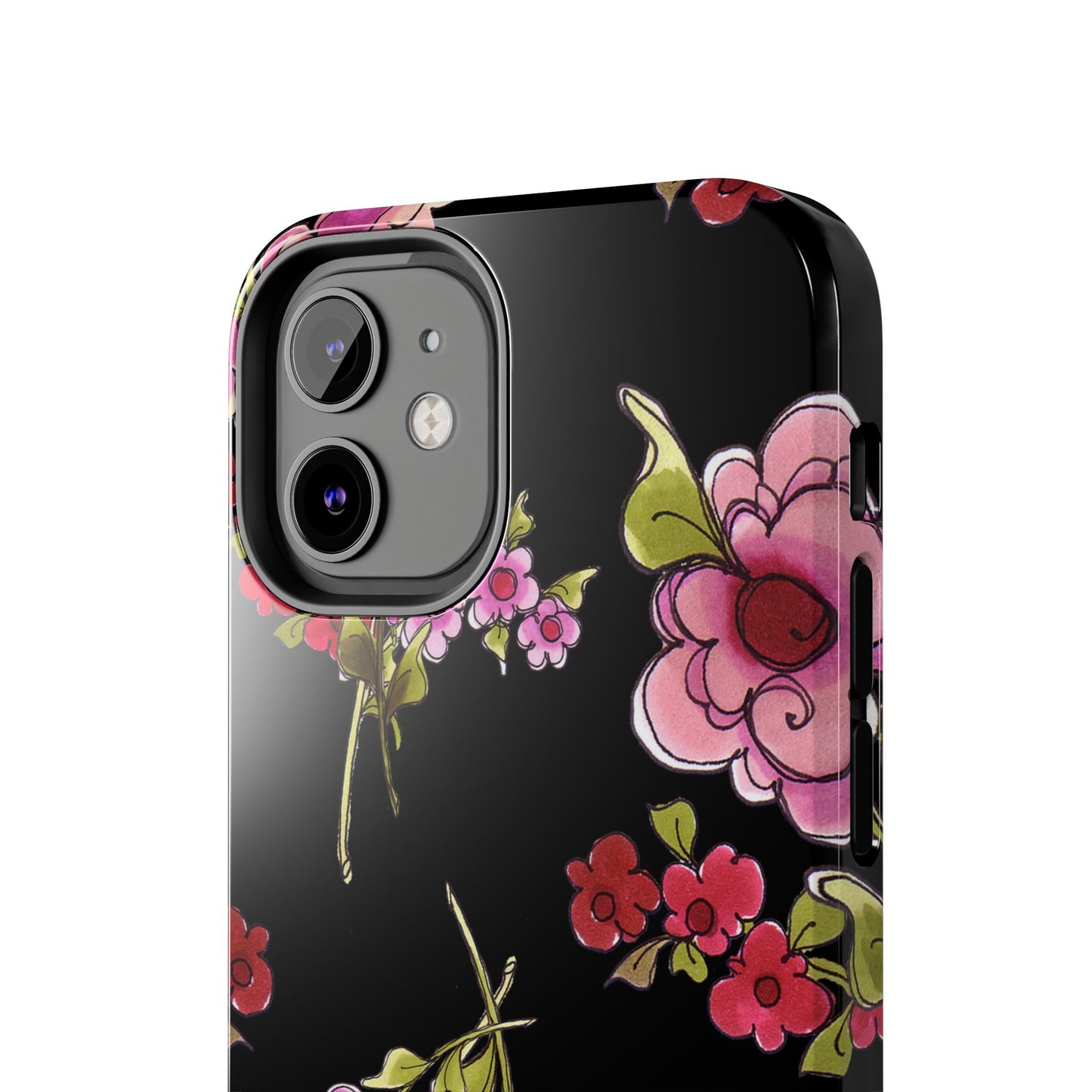 Jumbo Floral Black Phone Case