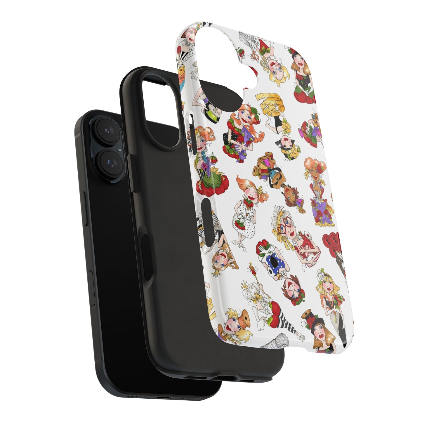 Curious Toss White Phone Case
