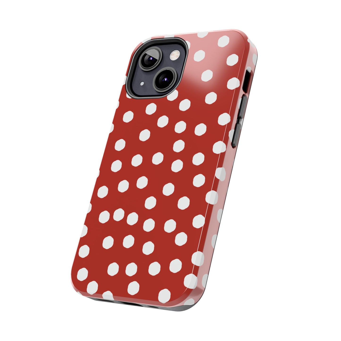 Jumbo Dots Red / White Phone Case