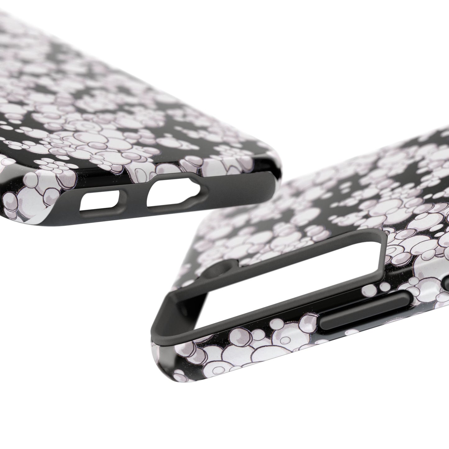 Bubble Dots Black Phone Case