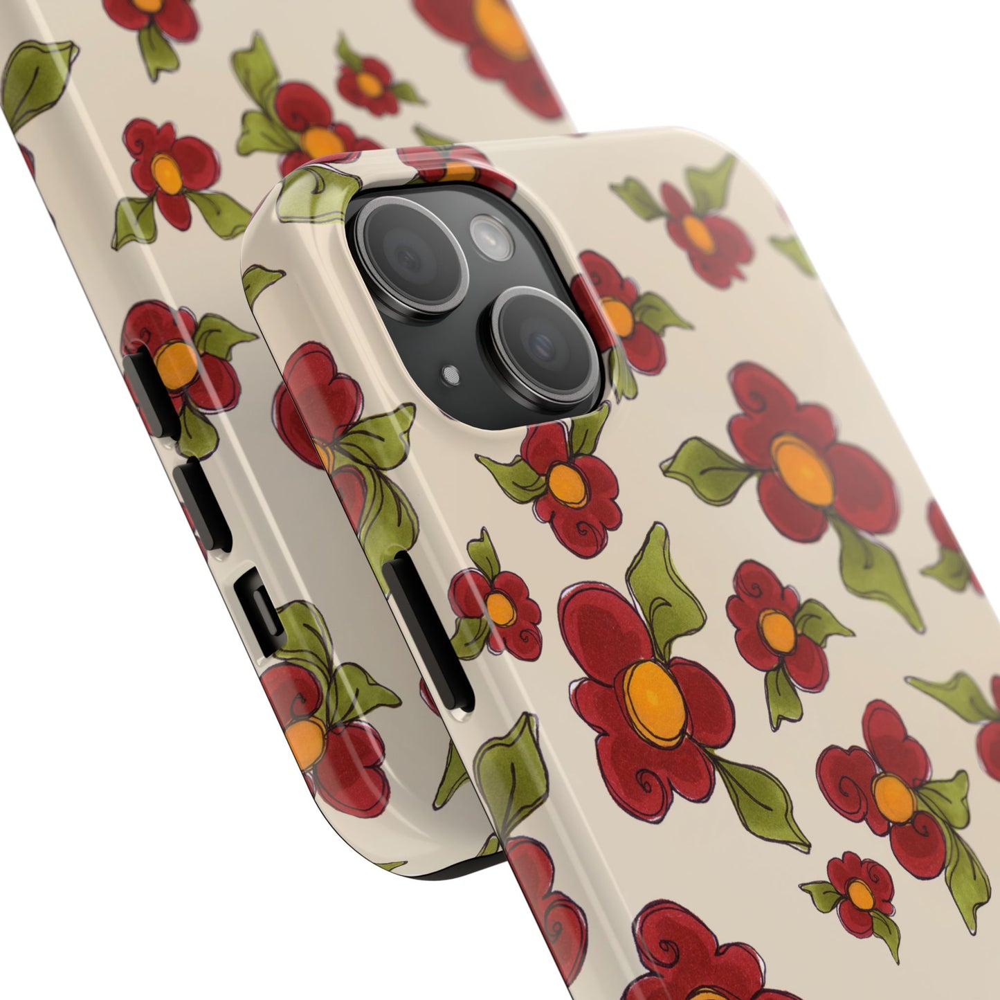 Chili Pepper Daisies Phone Case