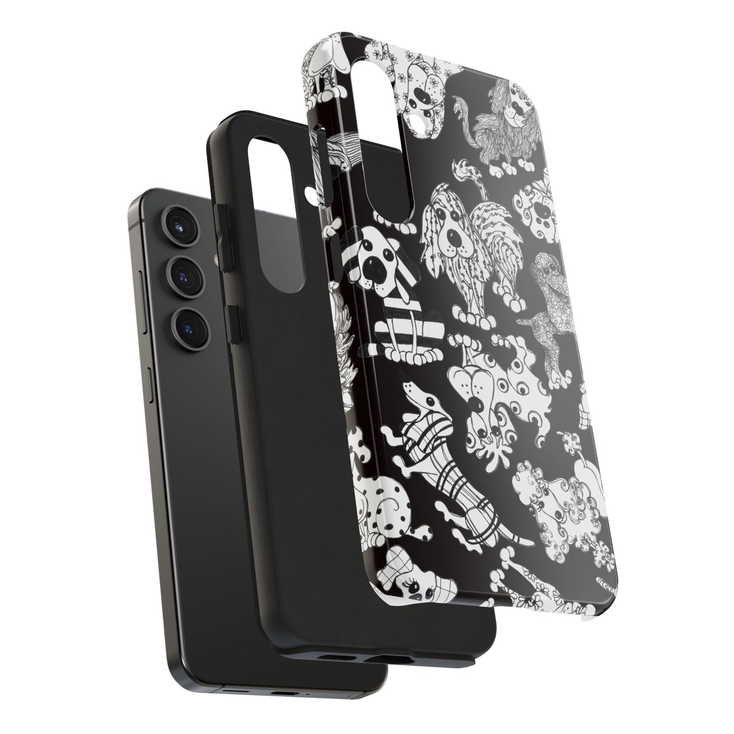 Dear Doggies Black Phone Case