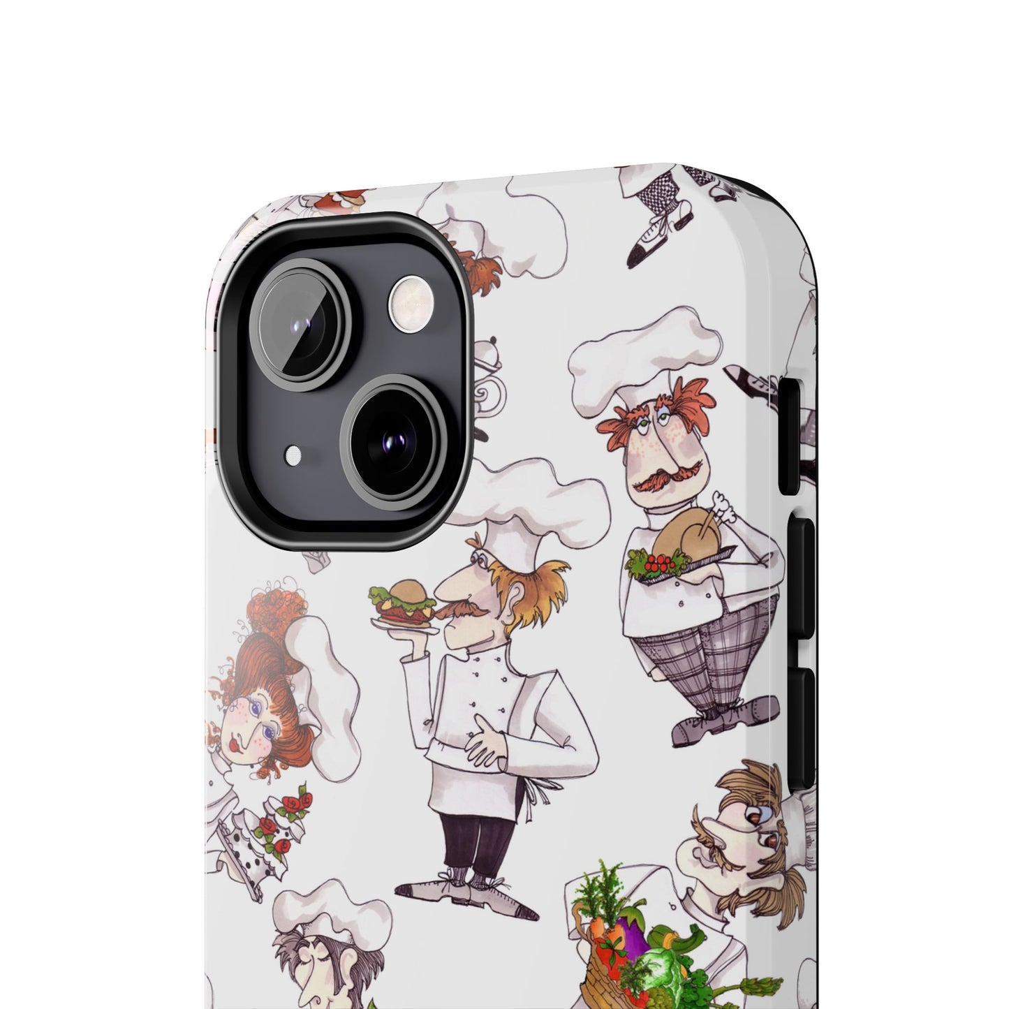 Tossed Chefs White Phone Case