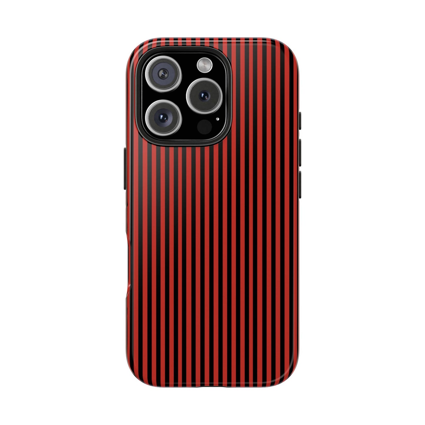 Stripe Red / Black Phone Case