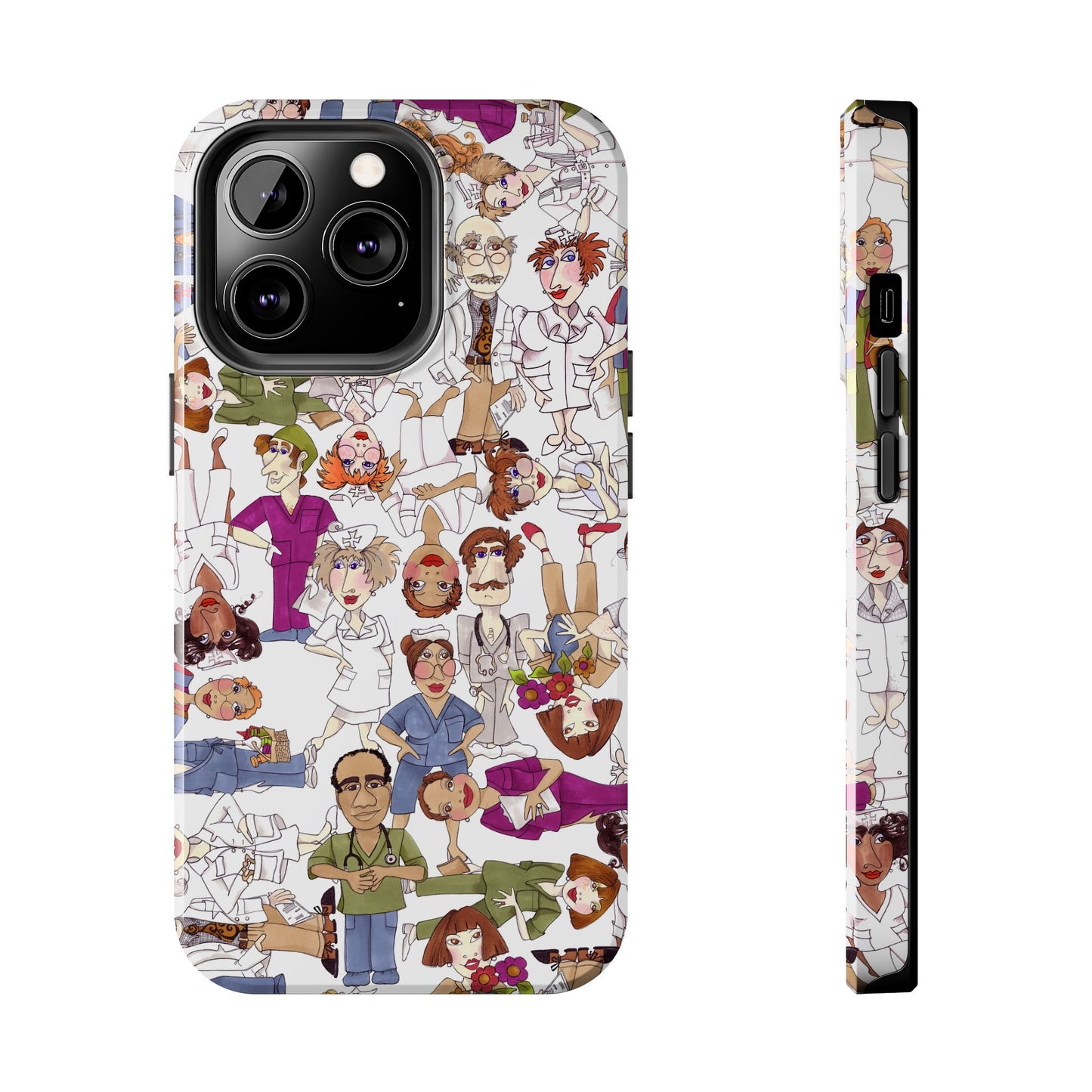 Diverse Nurse White Phone Case