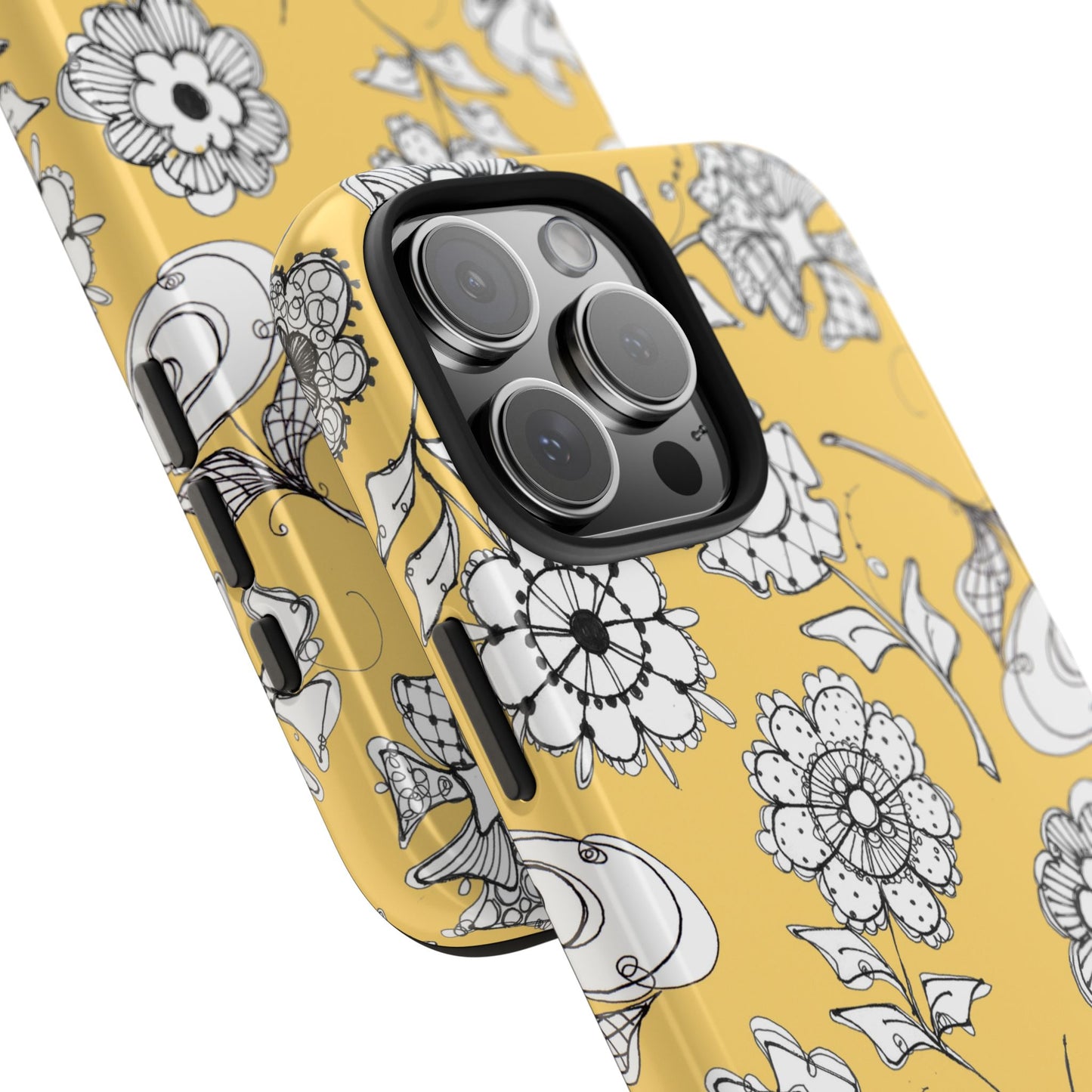Paper Posies Yellow Phone Case