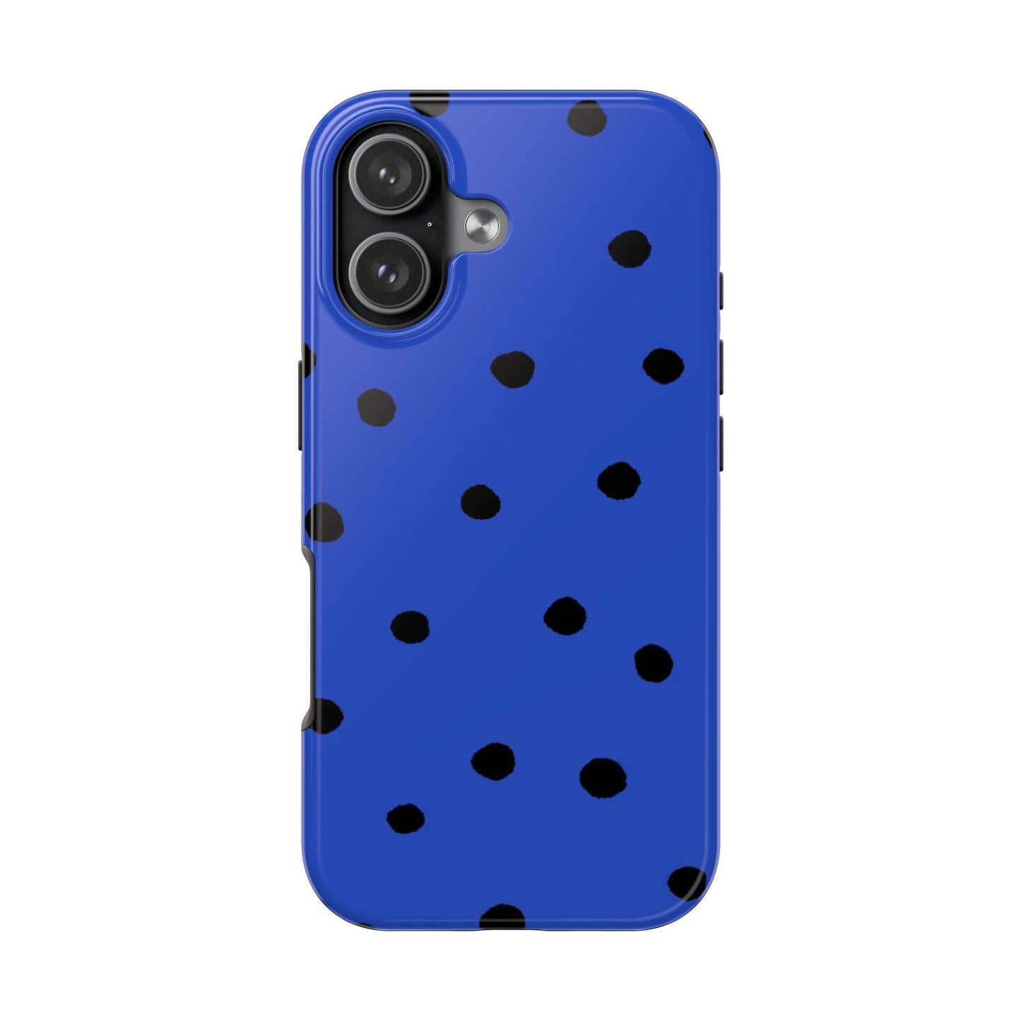 Dinky Dots Blue / Black Phone Case