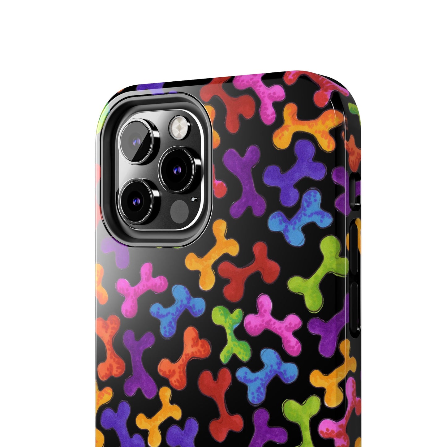 Fancy Bones Black / Multi Phone Case