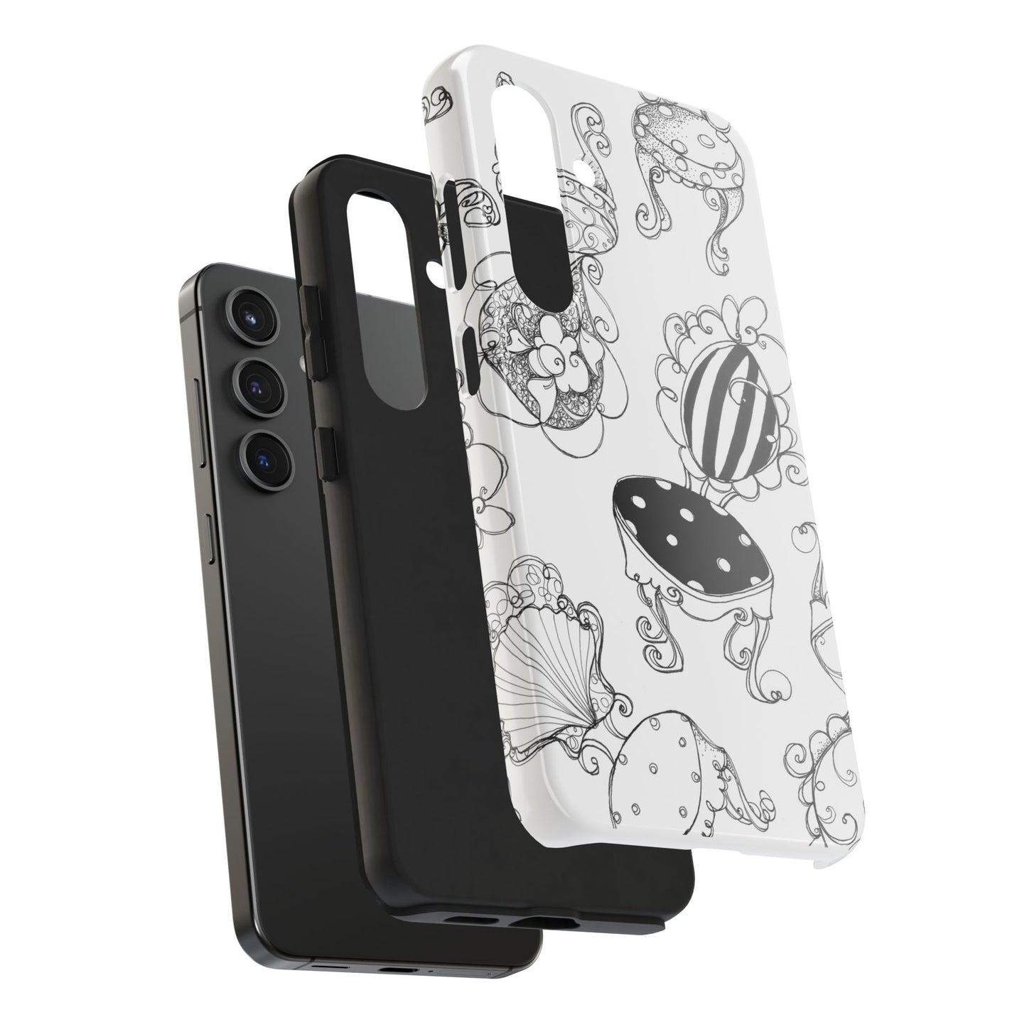 Bistro Chairs White Phone Case