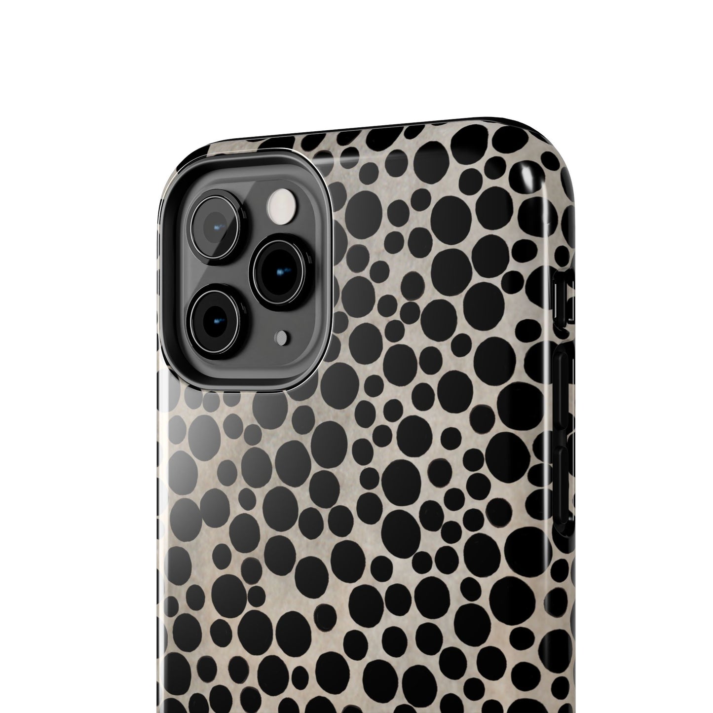 Felt Dots Silver Phone Case
