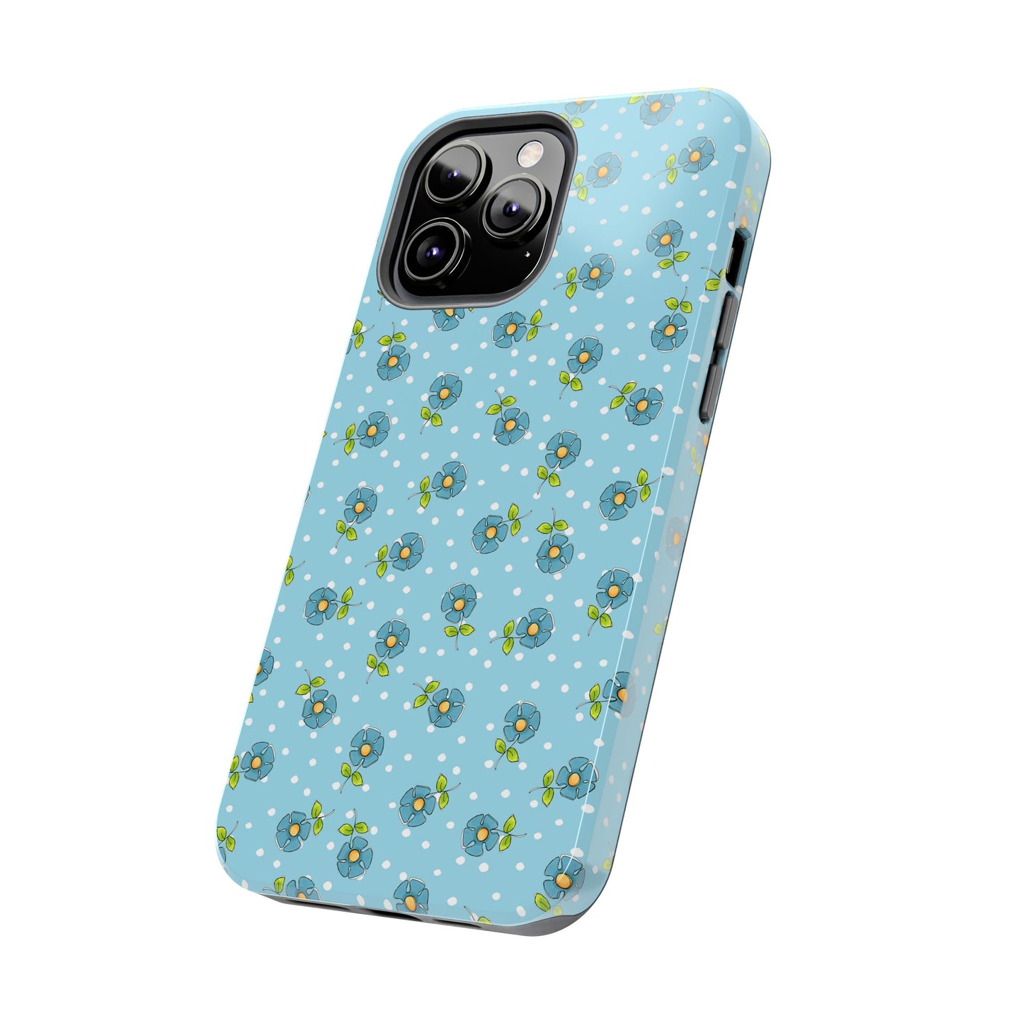 Daisy Dots Turquoise Phone Case