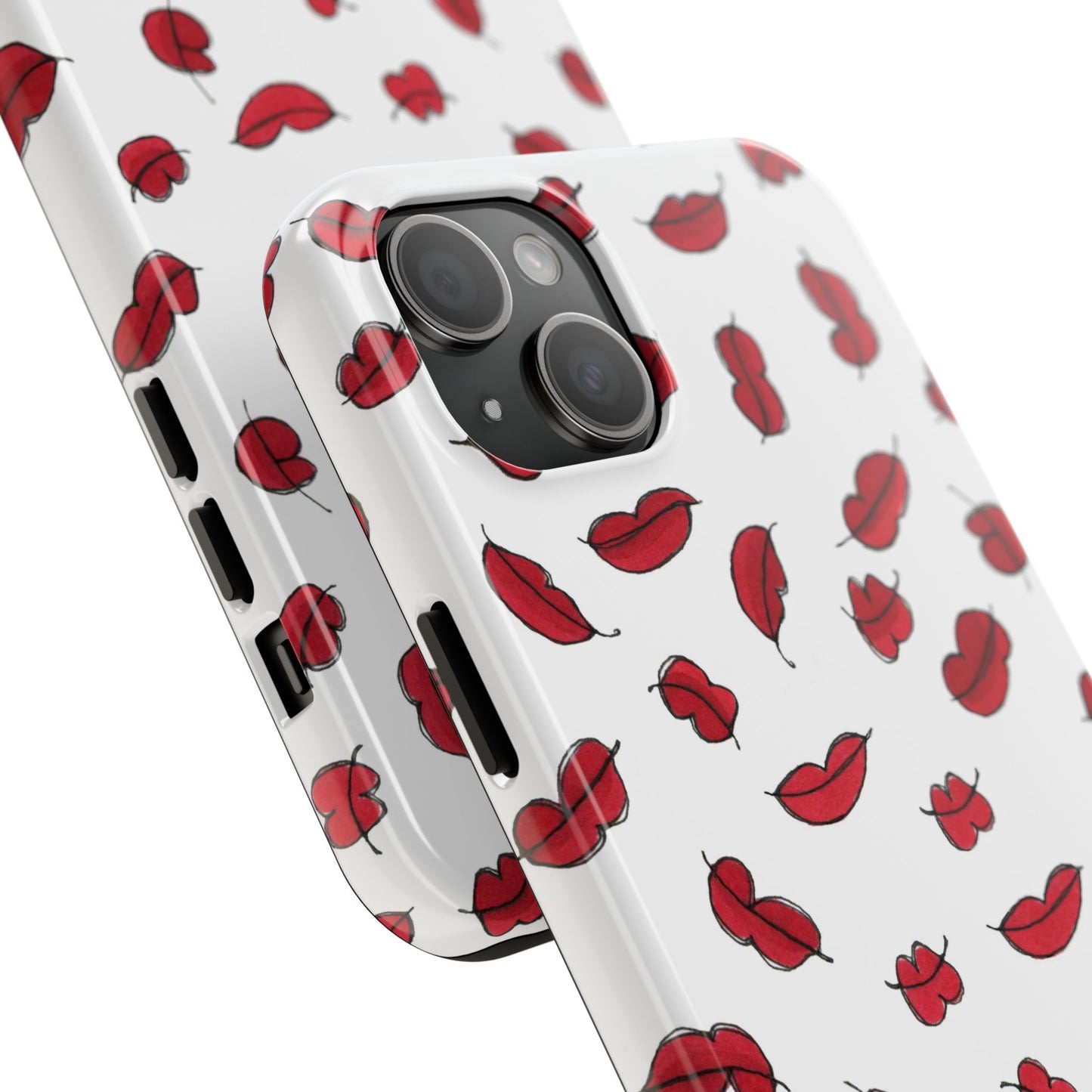 Lotsa Lips White Phone Case