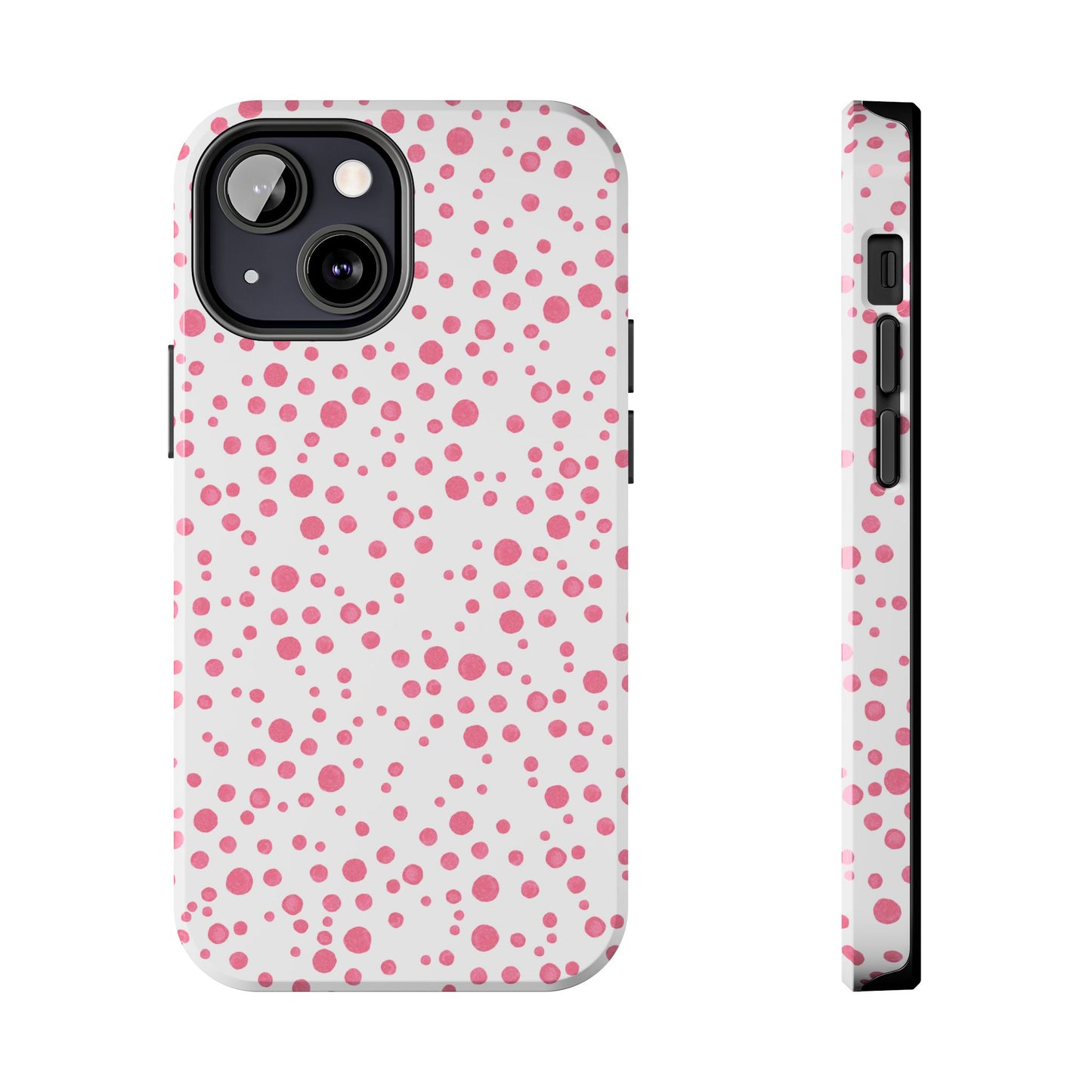 Balloon Dots White / Pink Phone Case