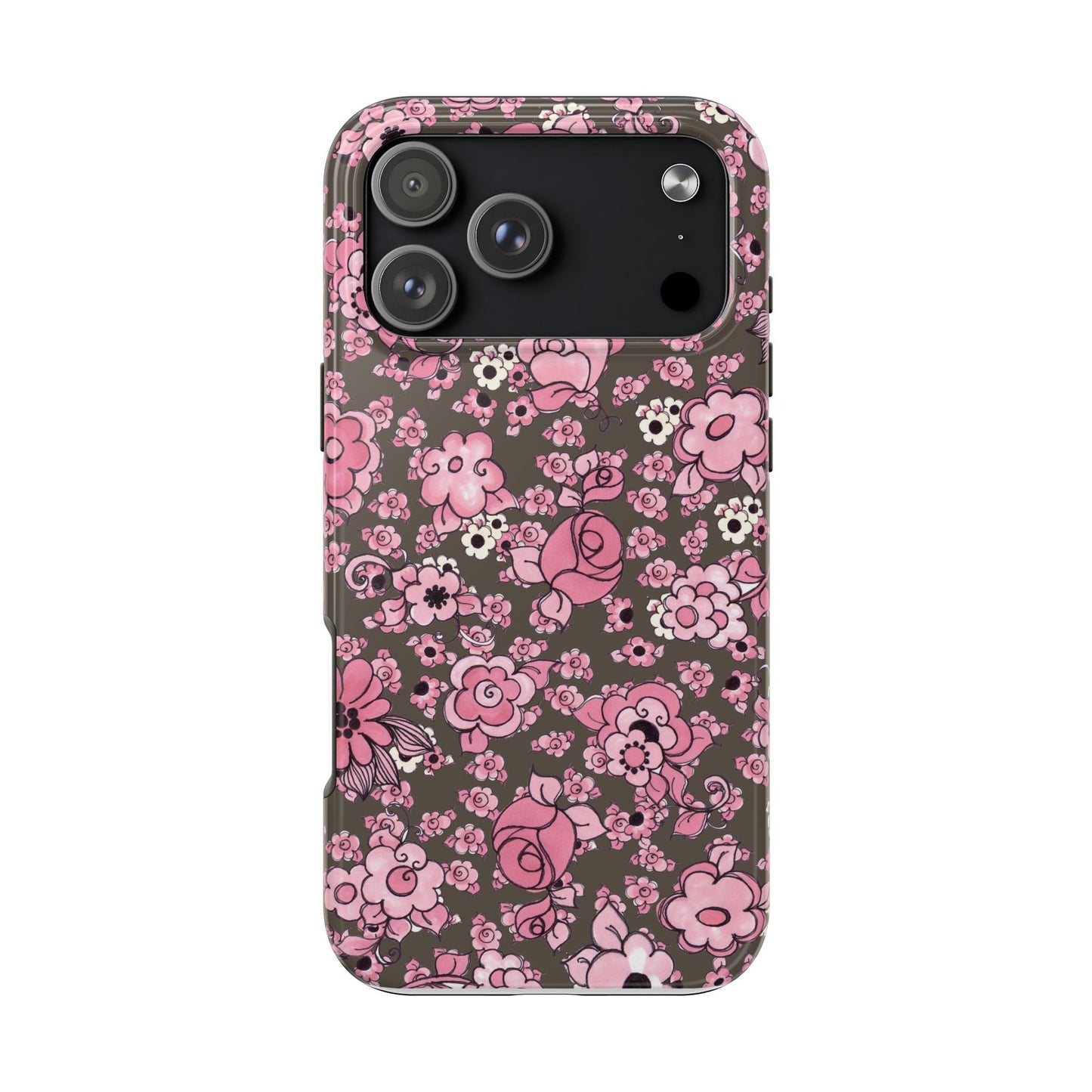 Profuse Posies Mocha Phone Case