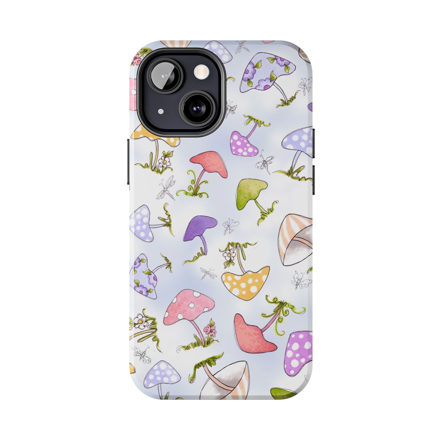 Mushroom Toss Blue Phone Case