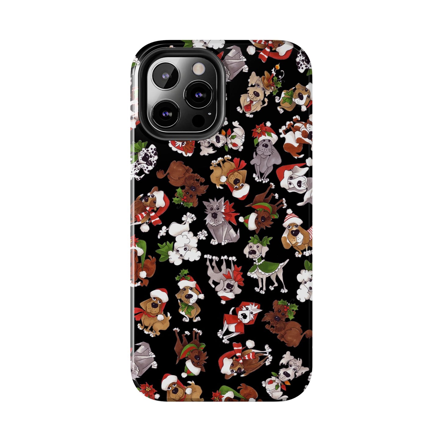 Doggie Toss Black Phone Case