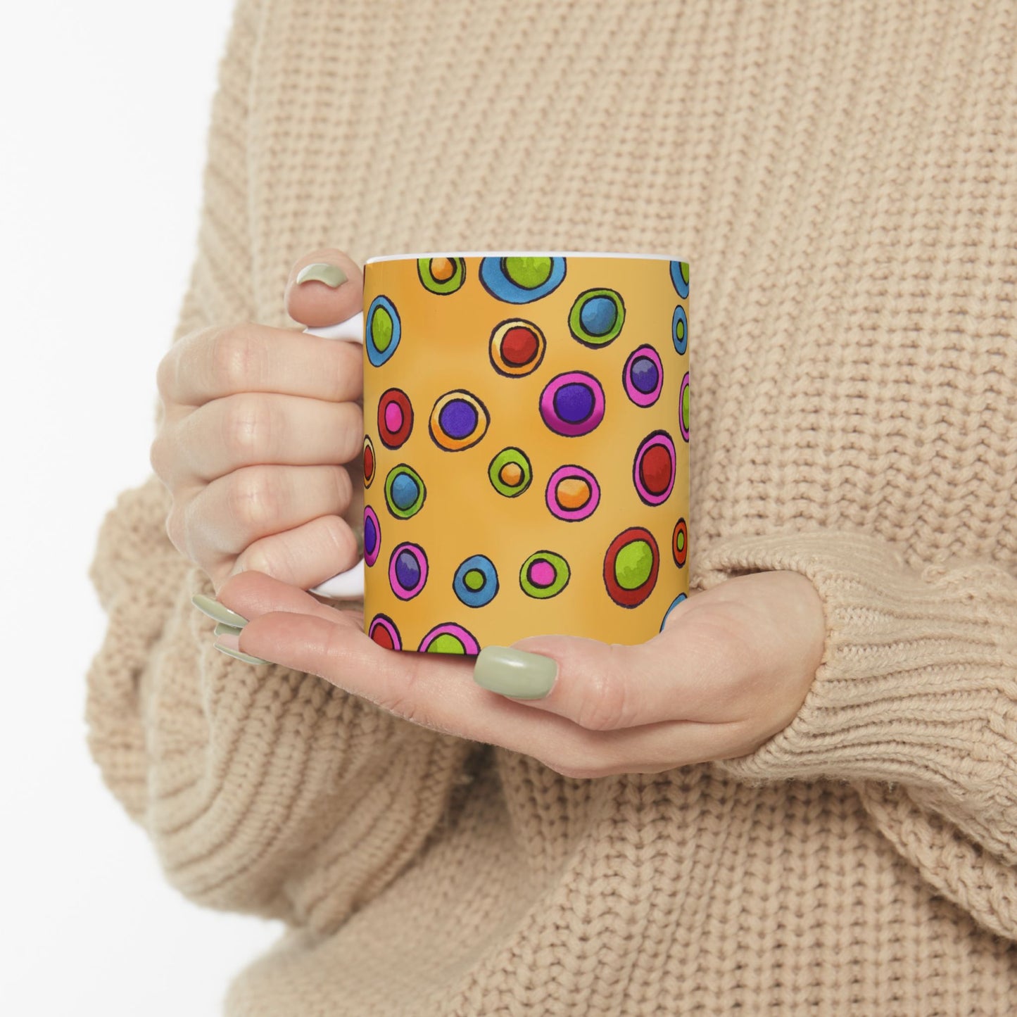 Dopey Dots Yellow Cup